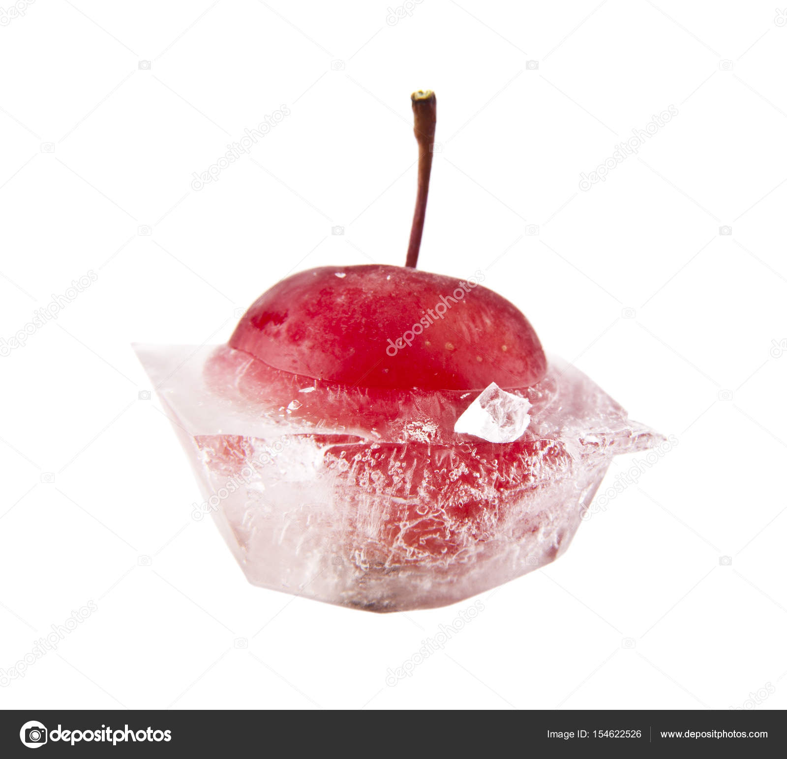frozen apple on a white background — Stock Photo © valzan #154622526