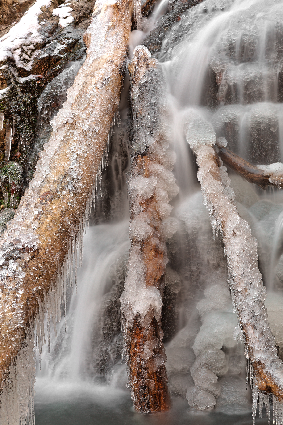 Frozen avalon falls - hdr photo