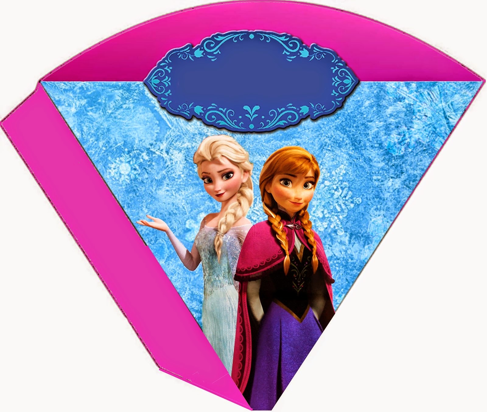 Frozen: Free Printable Kit with Fucsia Border. | Oh My Fiesta! in ...