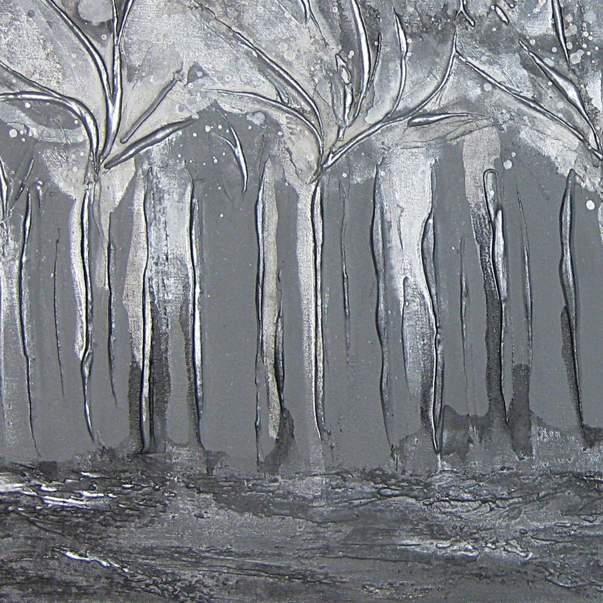 Saatchi Art: Frozen Forest Painting by Sharon Deegan