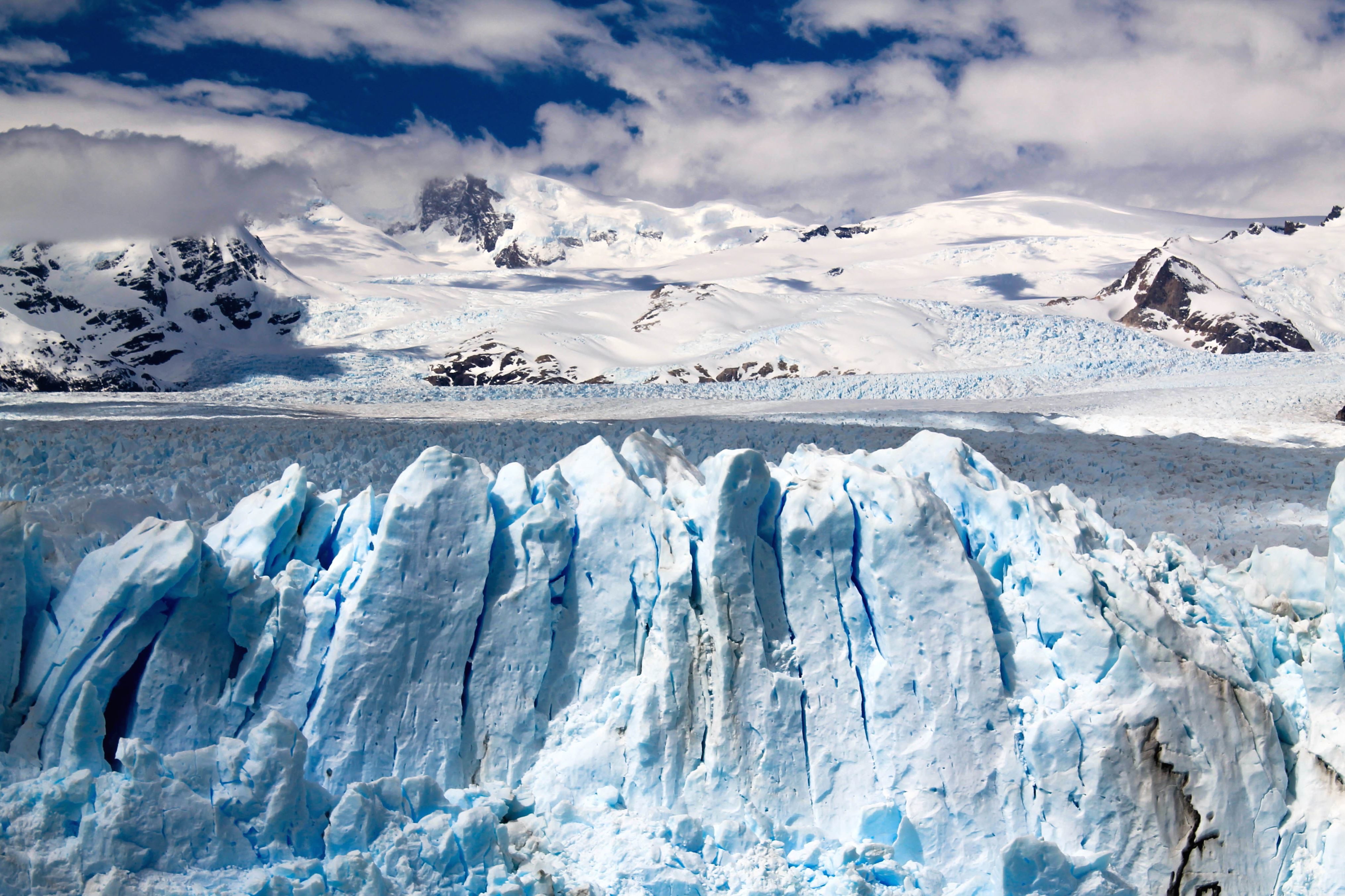 Frozen glacier photo
