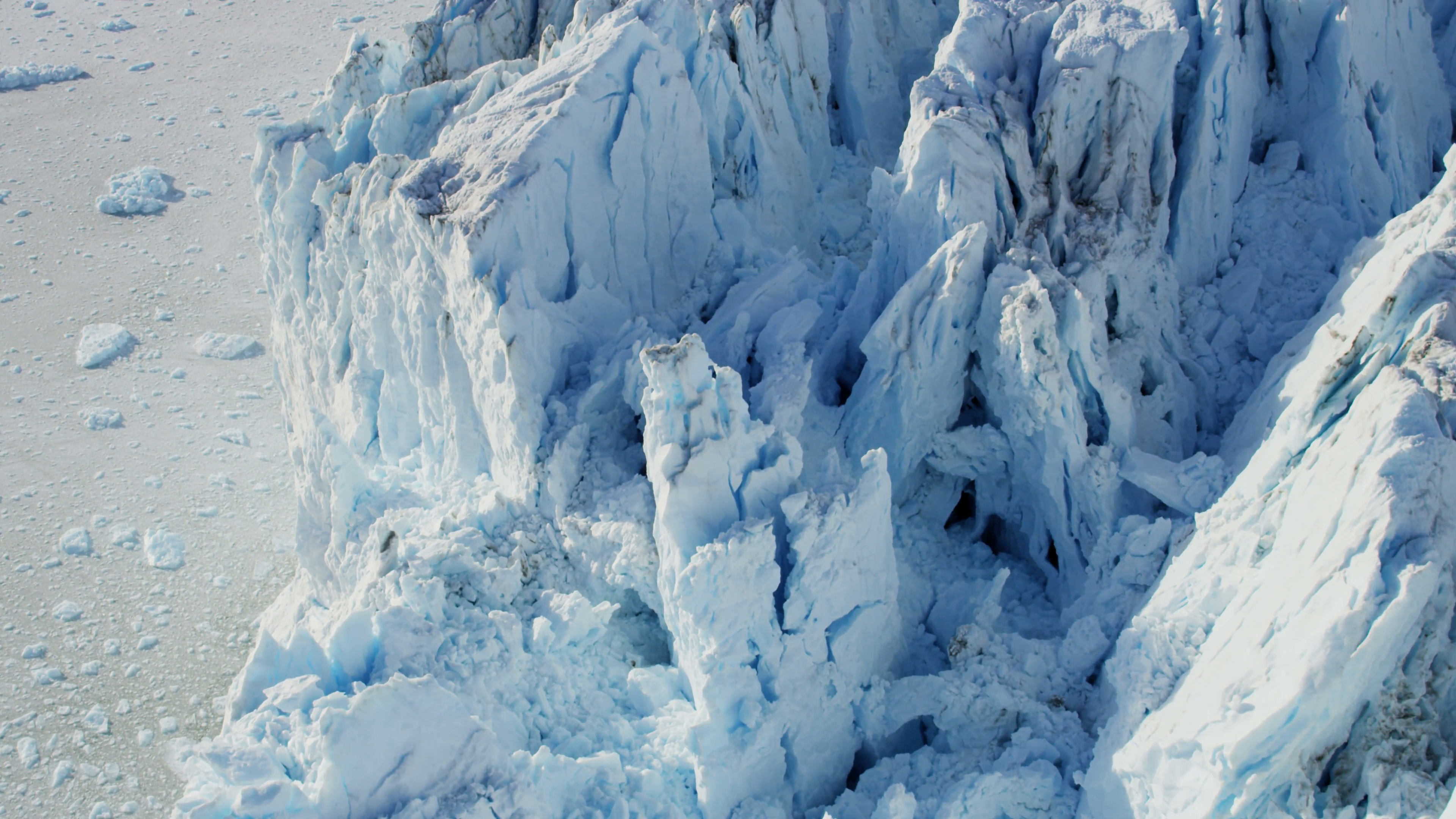 Aerial Glacier Global Warming Changing Geography Landscape Frozen ...