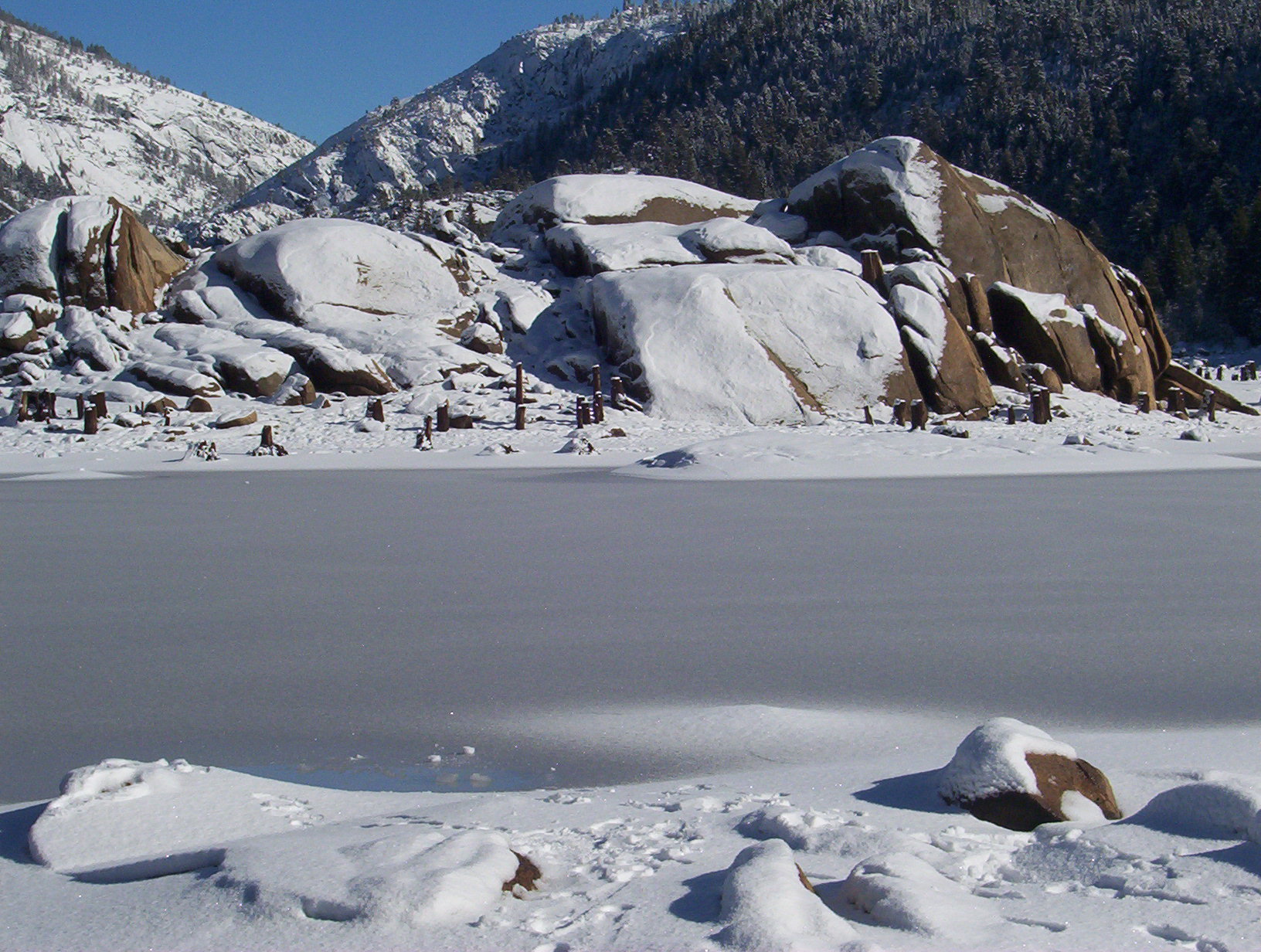 Frozen lake photo