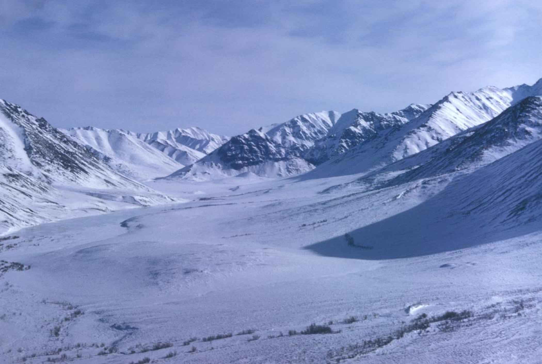 Frozen mountains photo