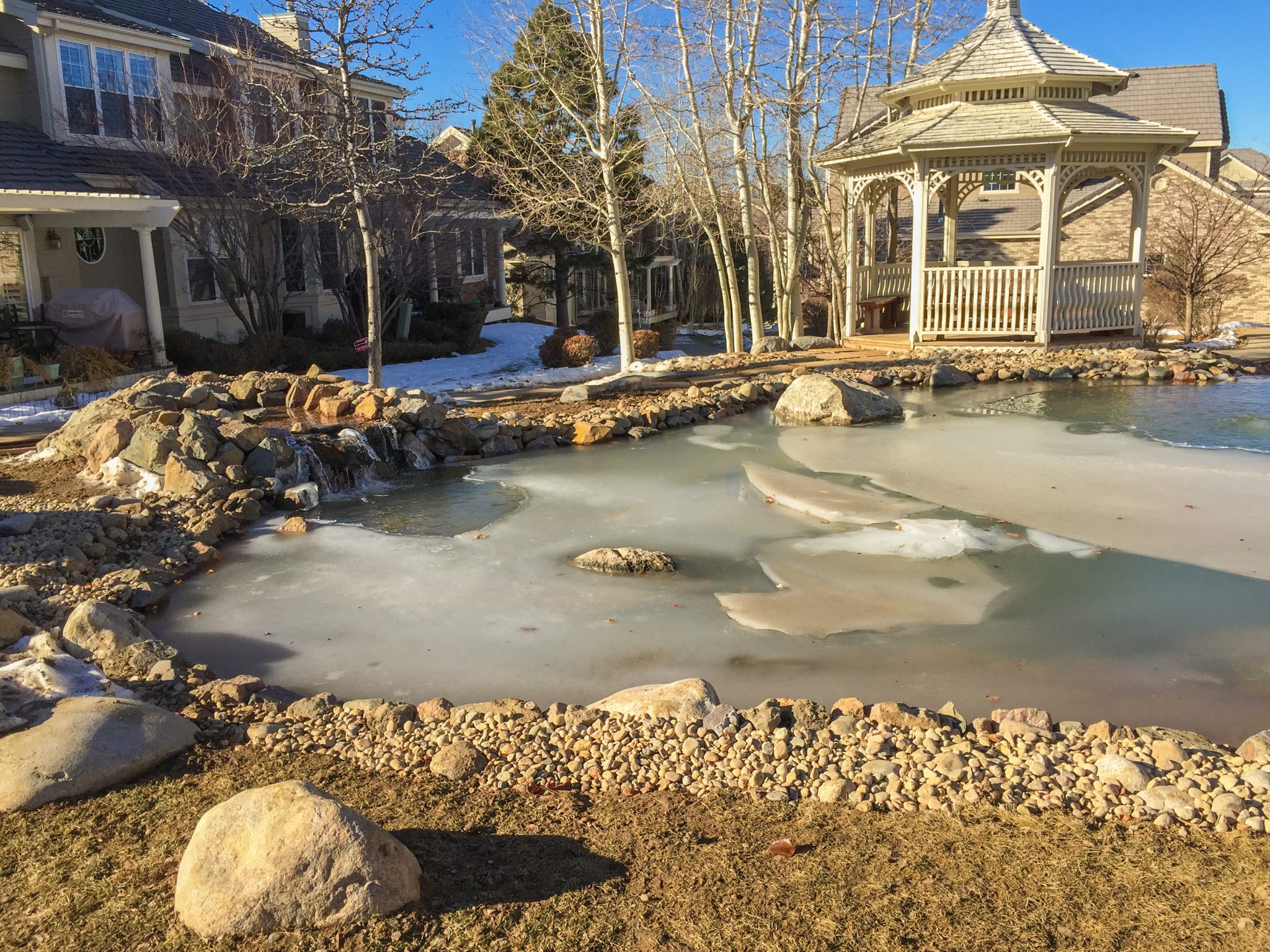 Cold Weather Care - Your Pond in the Winter | BR&D Landscape Inc.