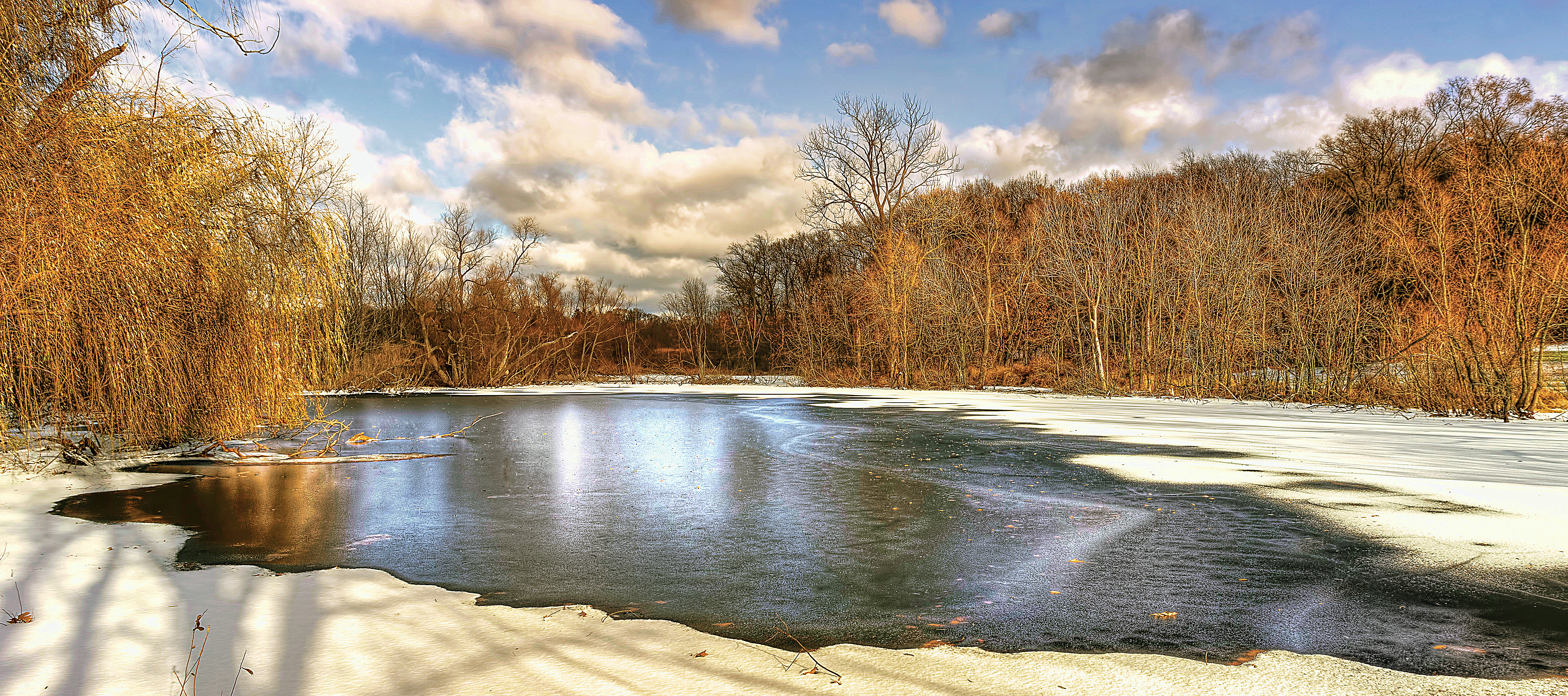 Partly Frozen Pond | Edward Byrne: Photography Journal, 2013