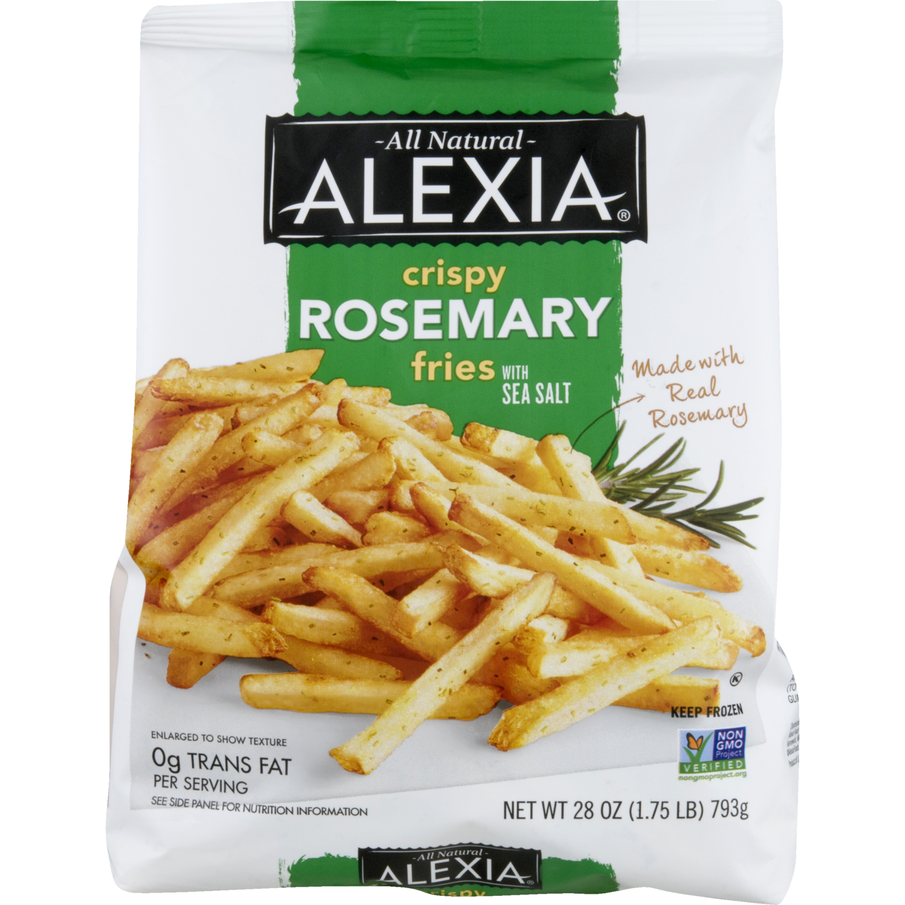 Alexia Crispy Rosemary All Natural Fries with Sea Salt, 28.0 OZ ...