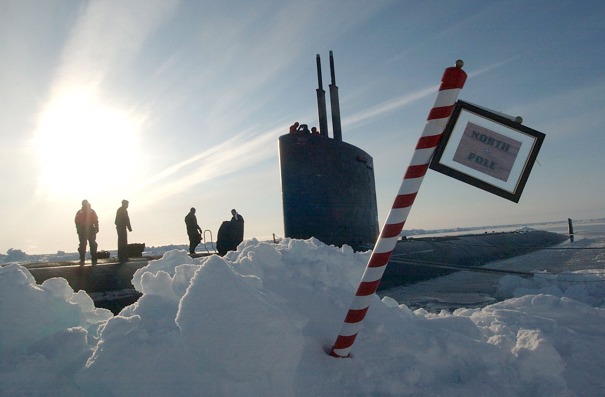 Frozen submarine photo
