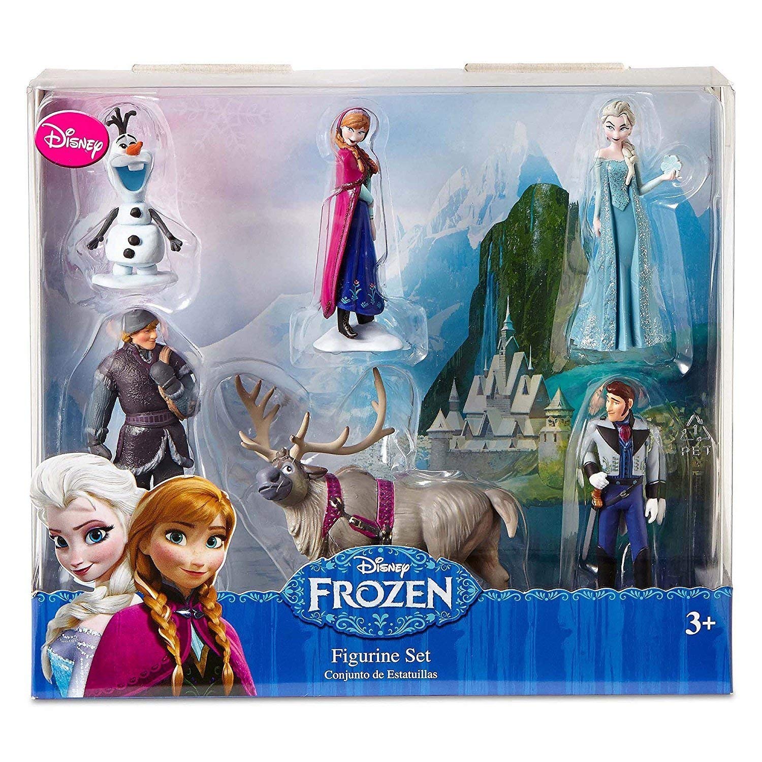Amazon.com: Disney Frozen 6 pc Figurine Figure Set Sven, Hans, Anna ...