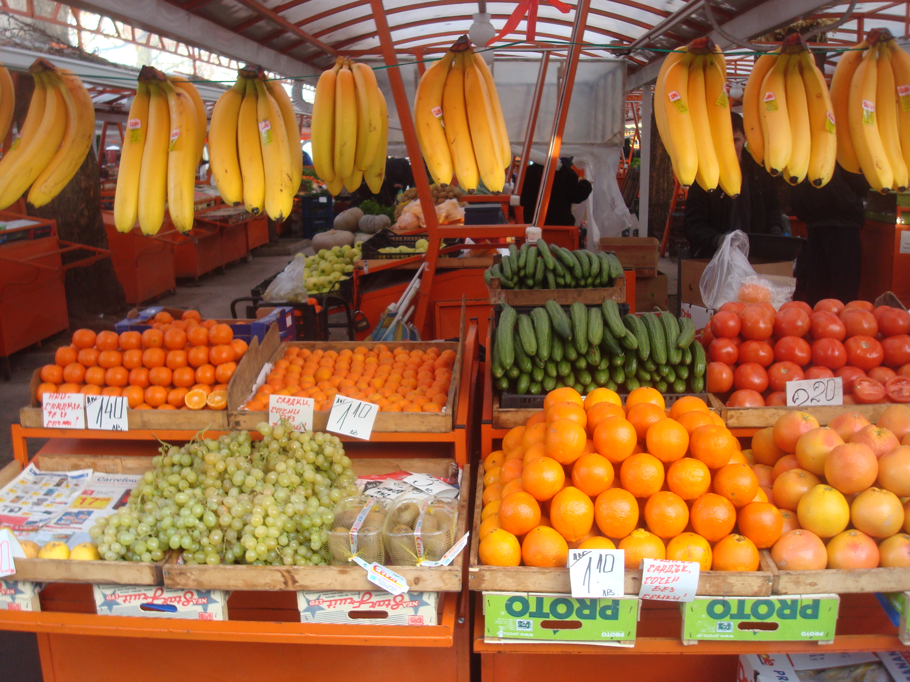 Fruit and vegetables market photo