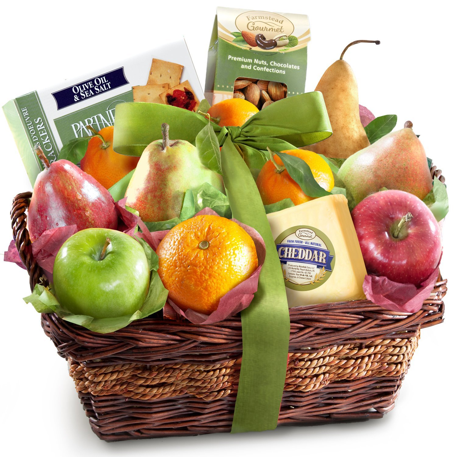 Amazon.com : Golden State Fruit Sympathy Fruit Basket with Cheese ...