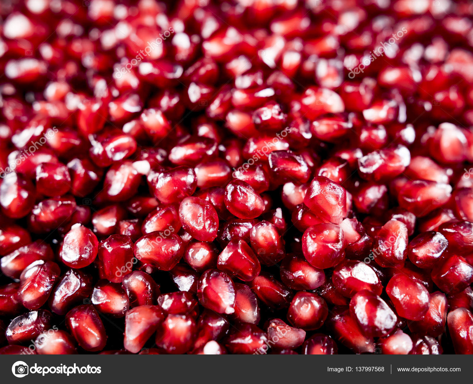 Close Up Pomegranate Fruit Seeds Pile for Texture Background — Stock ...