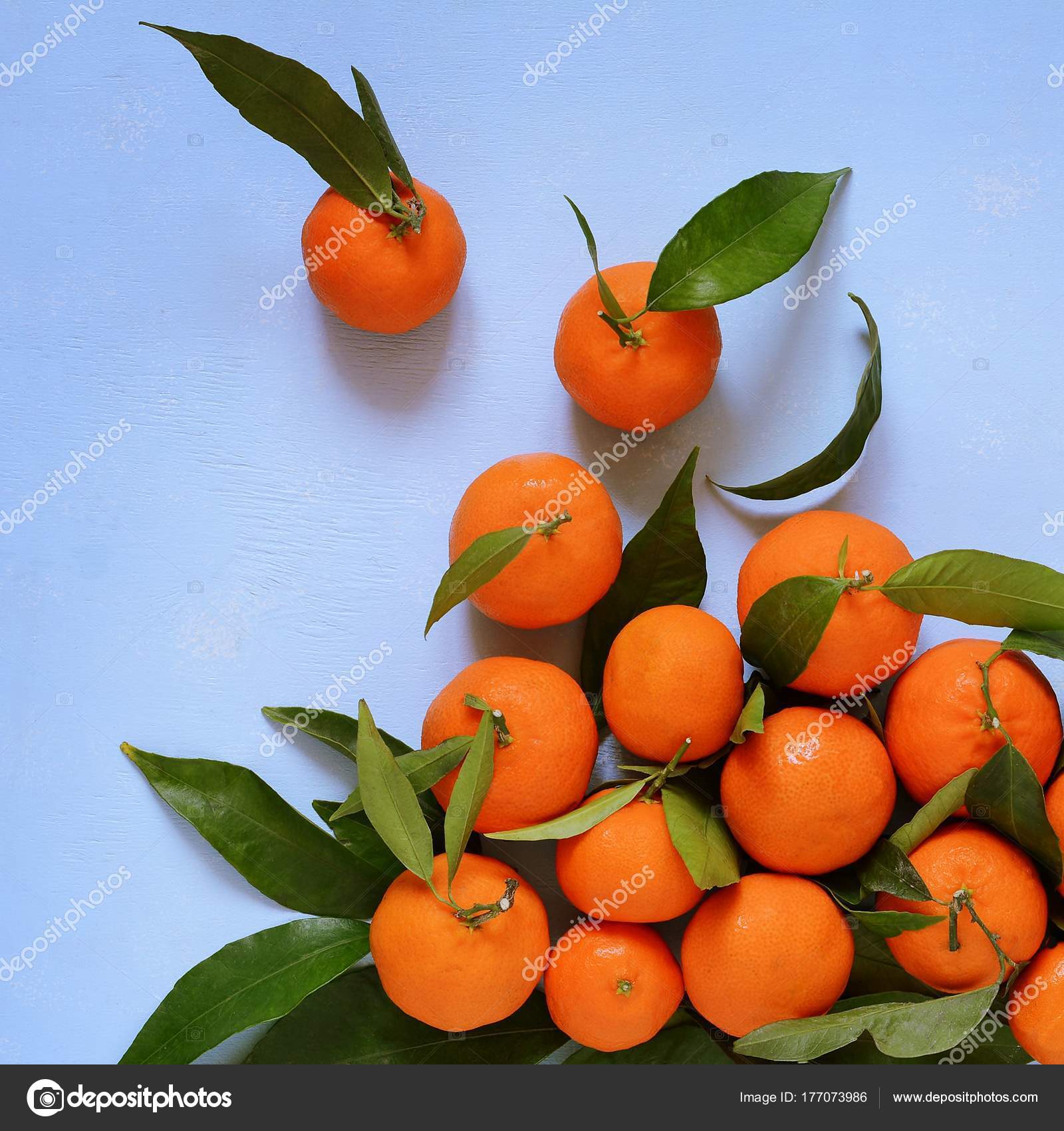 Ripe Tangerines Gray Background Fruit Layout Citrus — Stock Photo ...