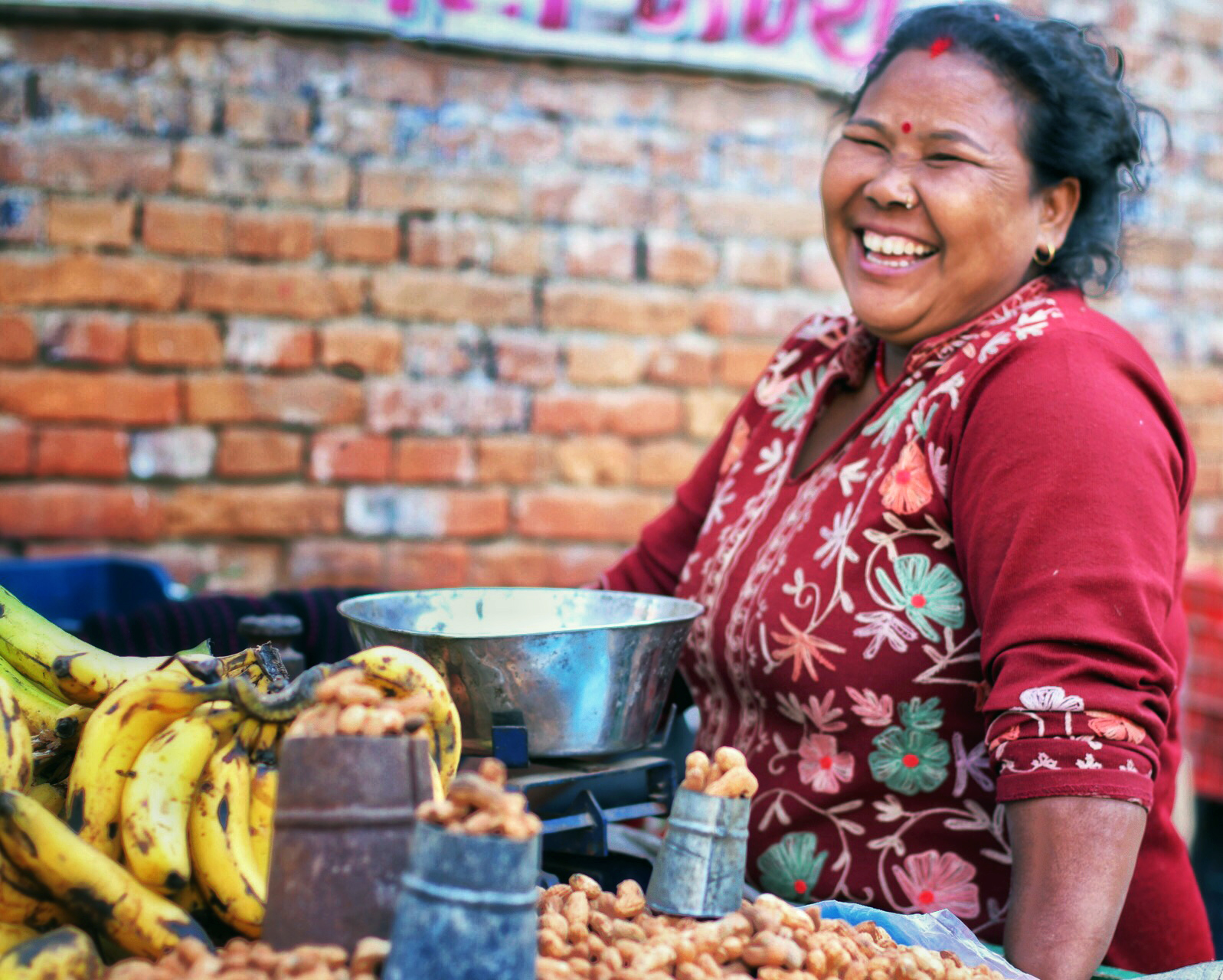 Portrait of a Nepali: A Fruit Seller in Bhaktapur - Inside Himalayas