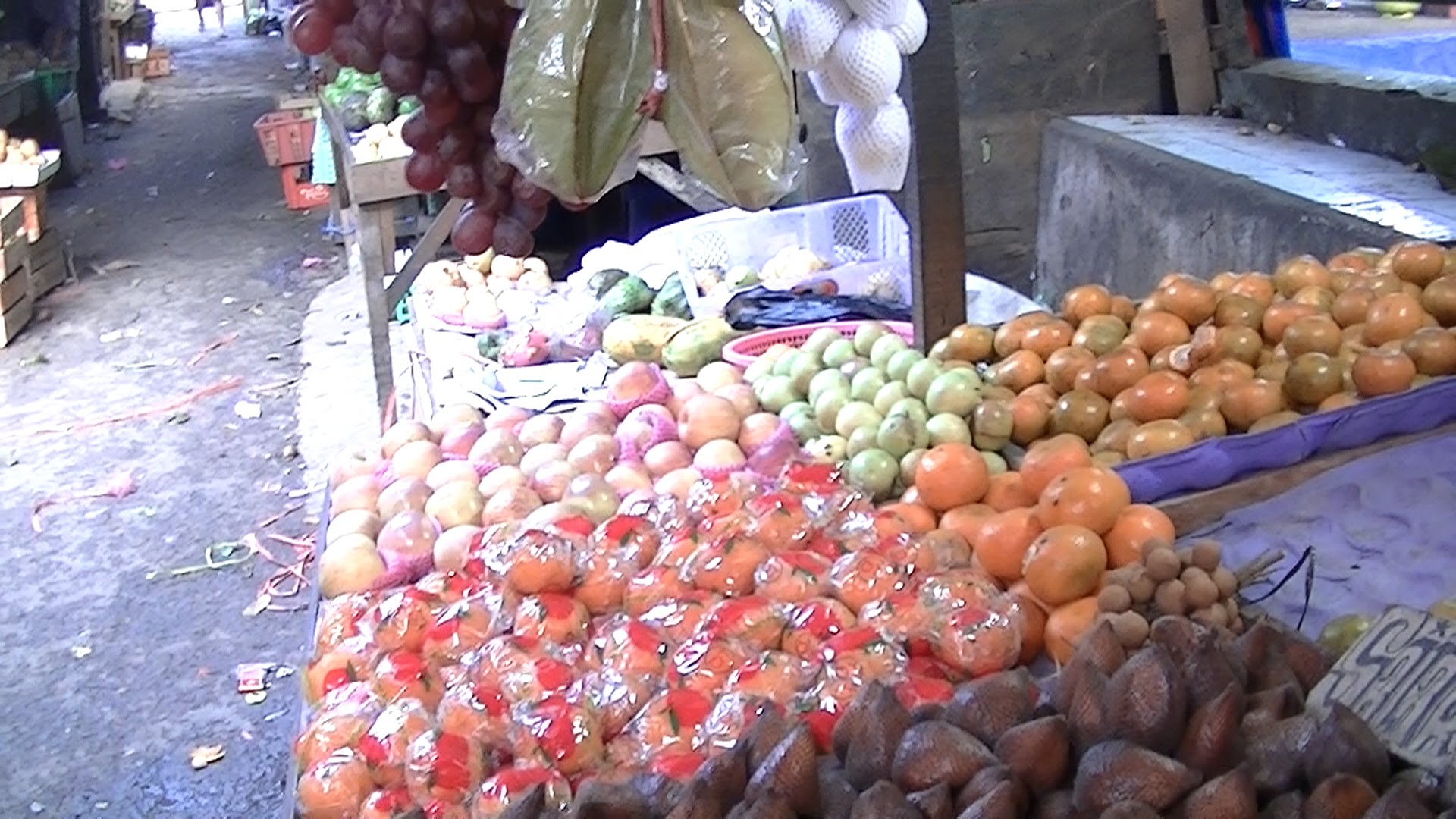 Fruit Stall at Alley outside Perumnas Klender Market East Jakarta ...