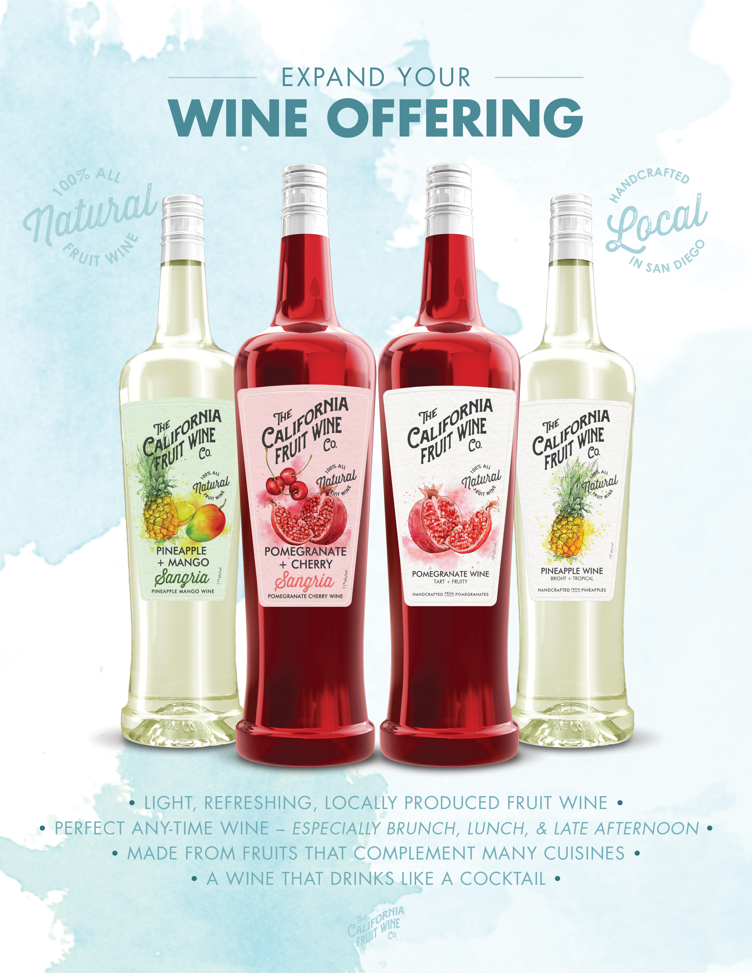 Sales Sheets | The California Fruit Wine Company