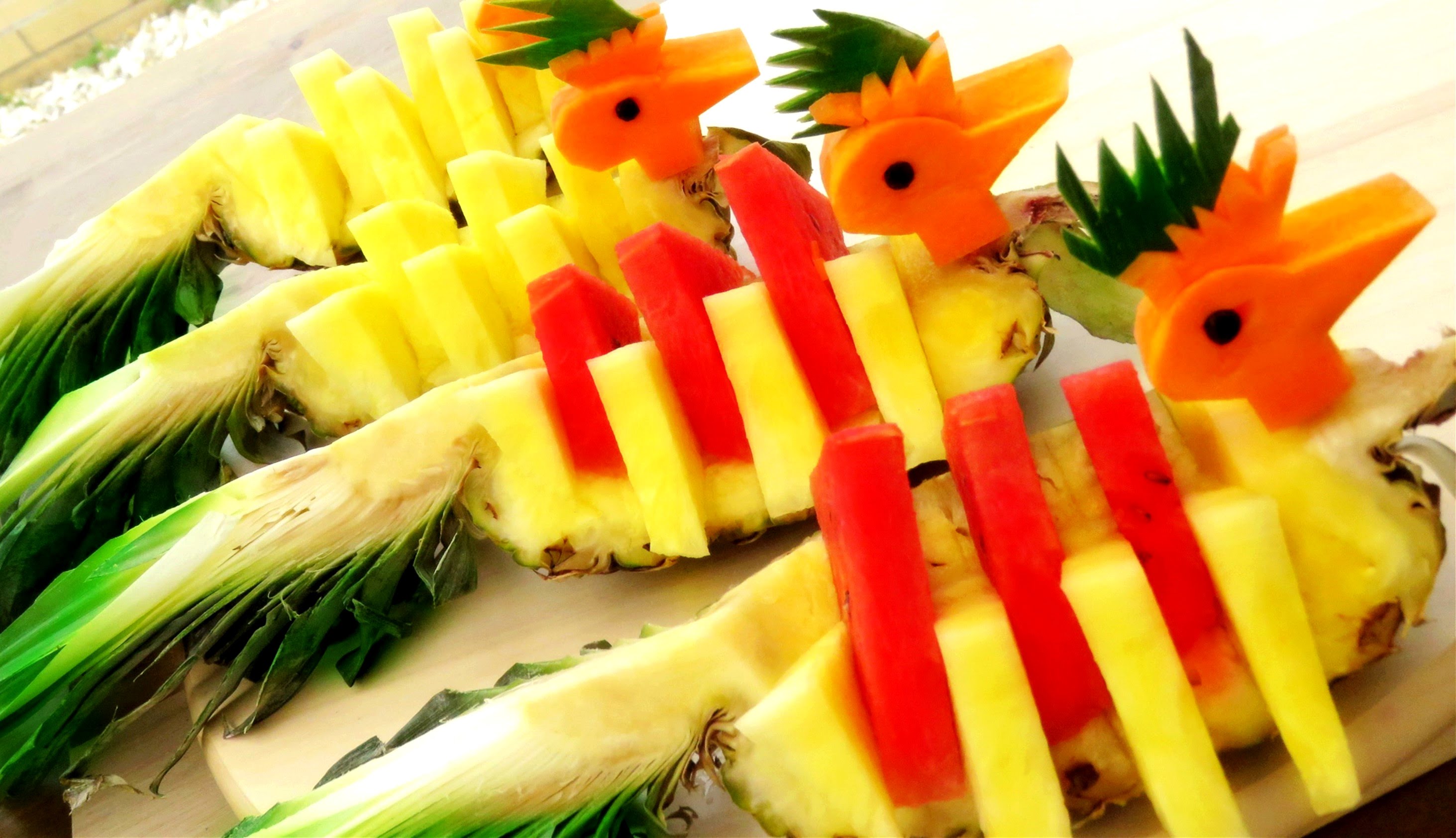 Step By Step: How It's Made Fruit Decoration | Party Food Ideas ...