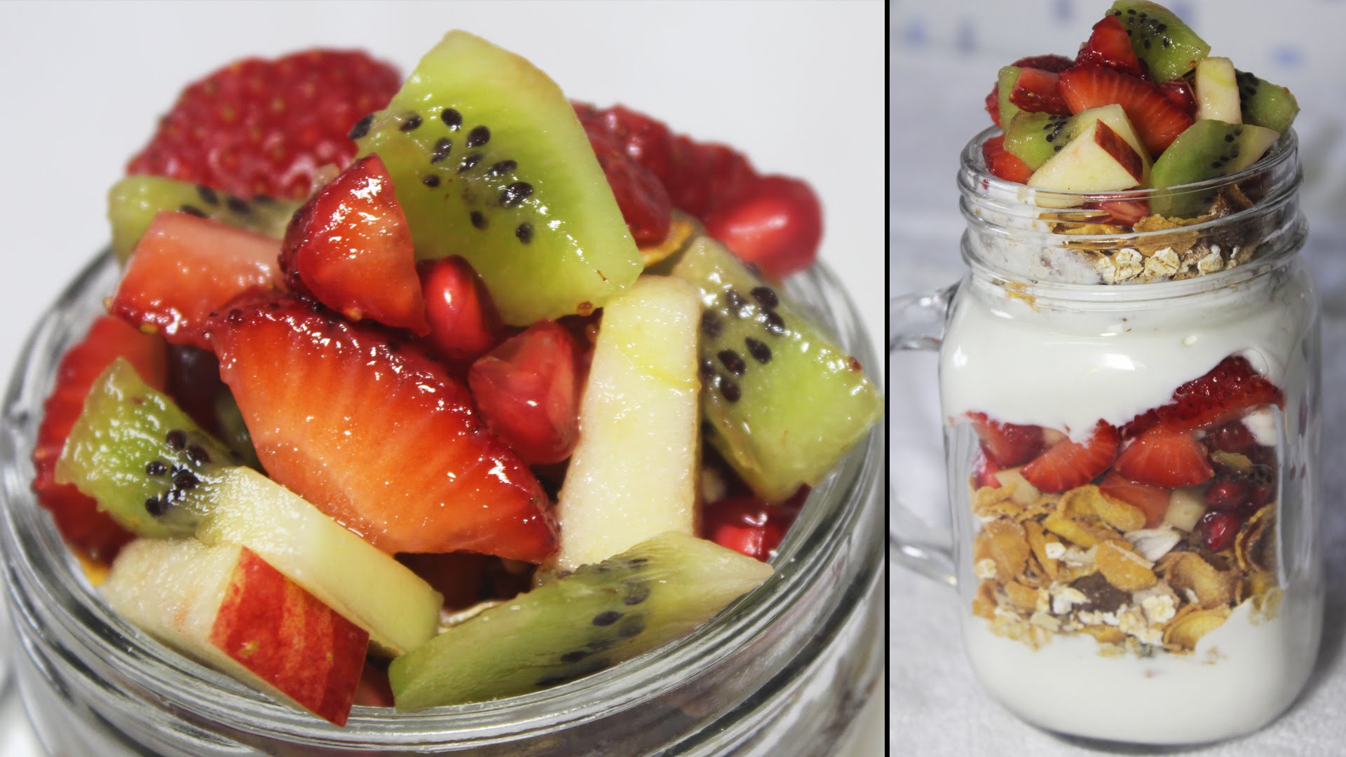 Healthy Breakfast Parfait | Fruits, Oats & Yogurt Parfait | Easy ...