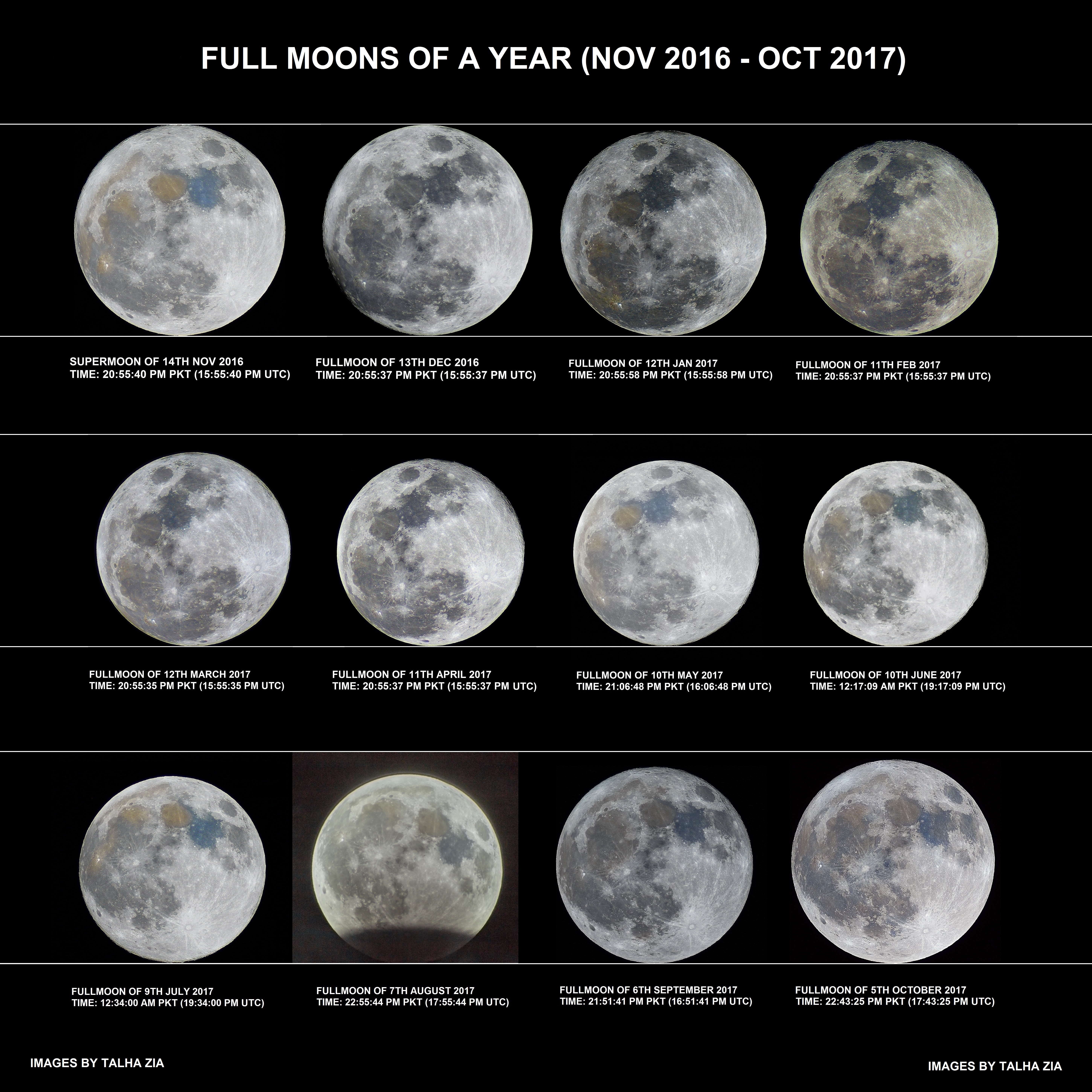 APOD: 2017 November 5 - A Year of Full Moons