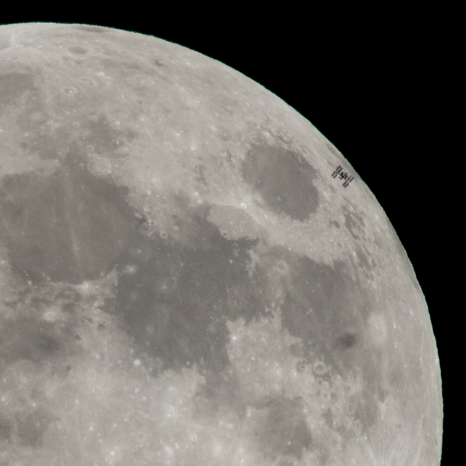International Space Station Transits the Full Moon | NASA
