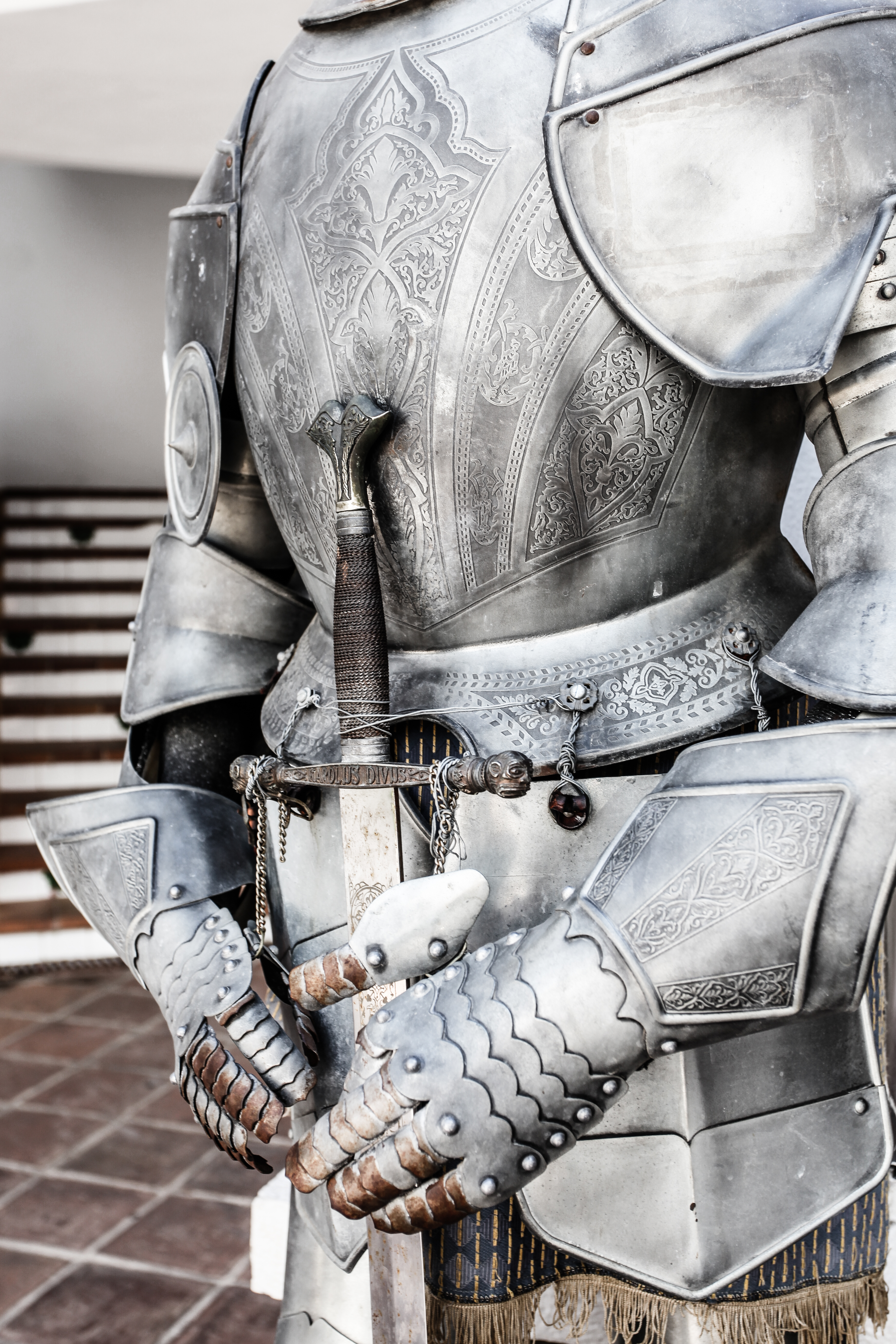 Full Plate Armour, Ages, Middle, War, Sword, HQ Photo