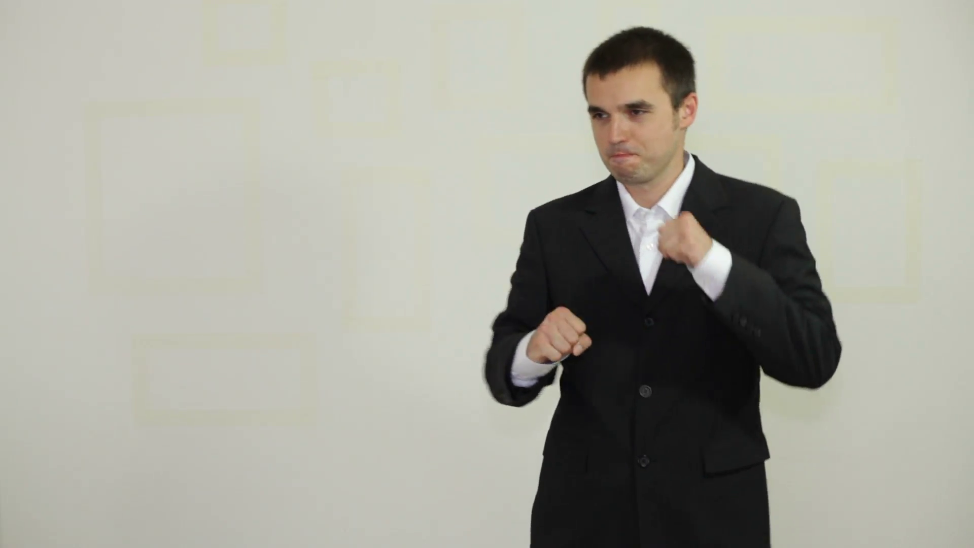 Ecstatic funny businessman dancing Stock Video Footage - Videoblocks