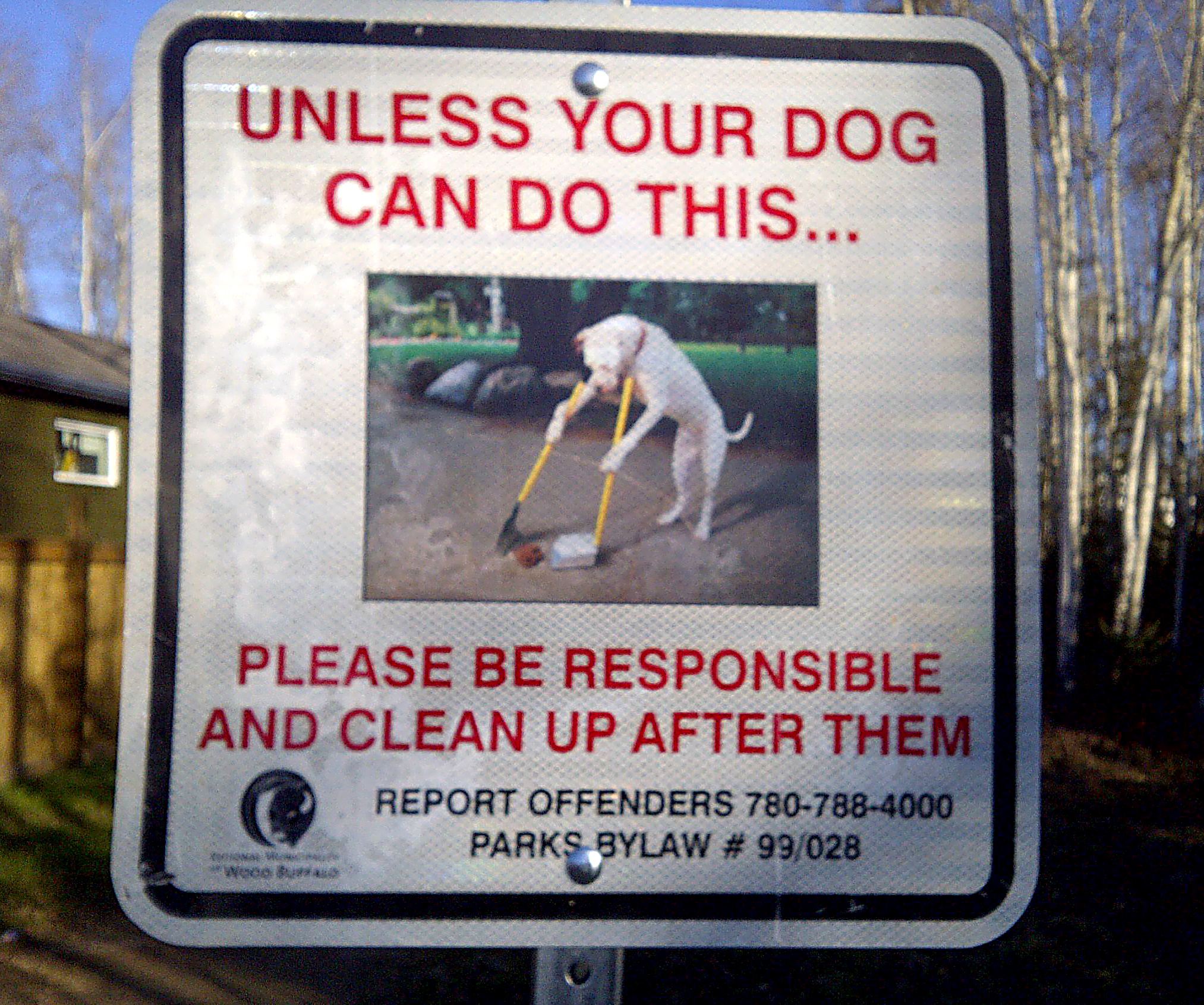 Unless Your Dog Can Do This… - Funny Sign