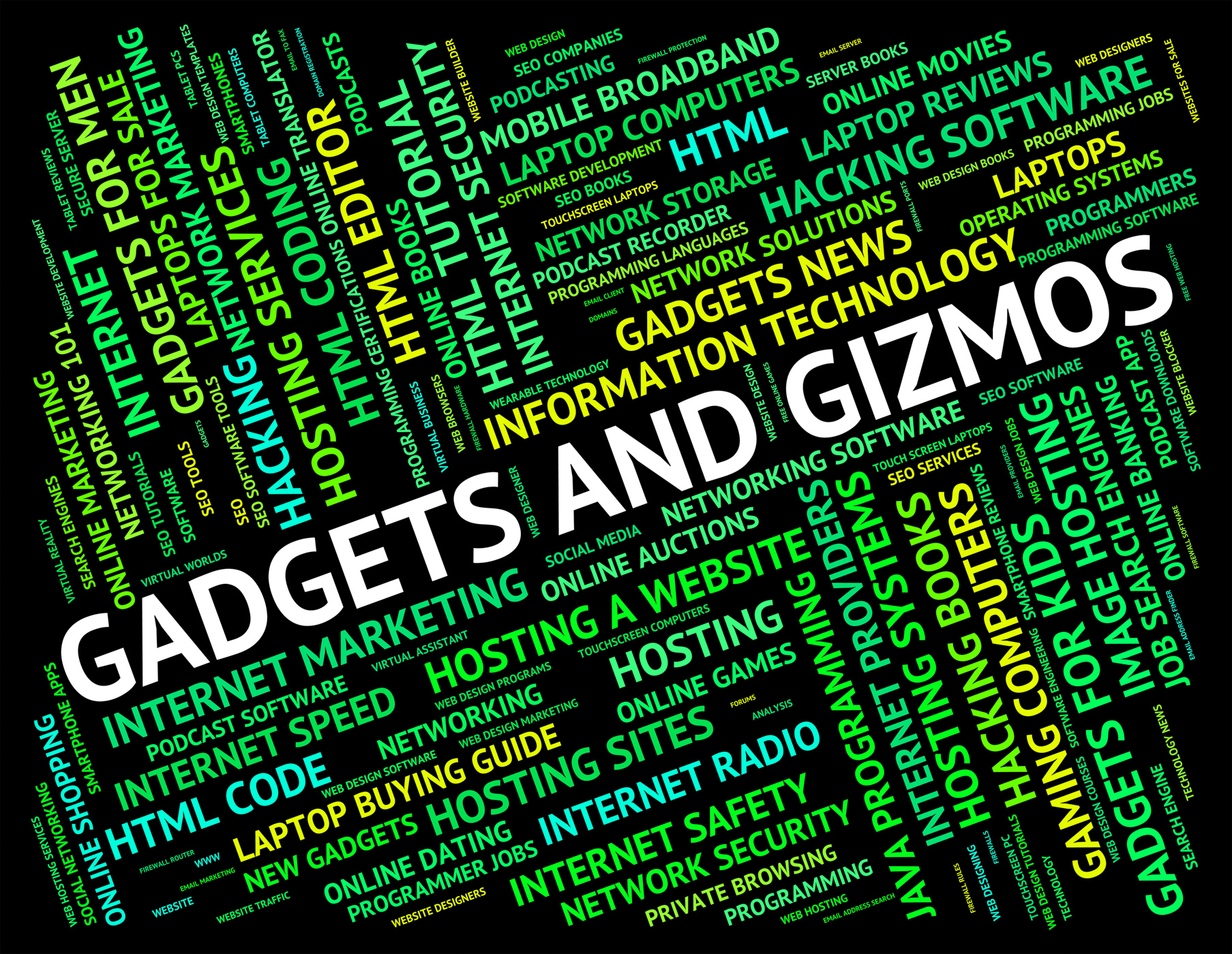 Gadgets and gizmos represents mod con and tools photo
