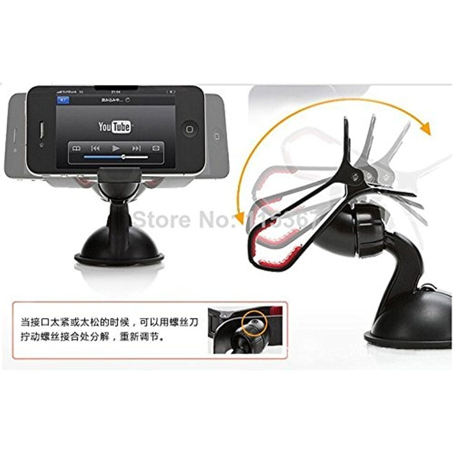 Mighty Gadget - Car Windshield Stand Mount Holder phone Bracket for ...