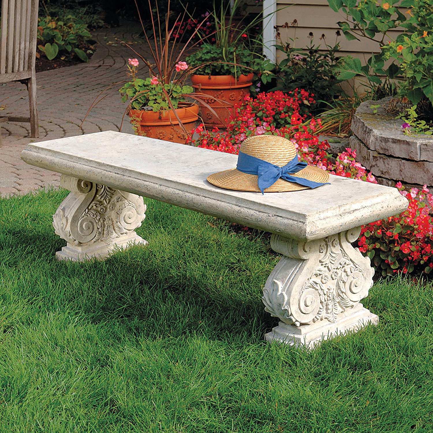 Amazon.com : Design Toscano Cambrige Yard Garden Bench : Outdoor ...
