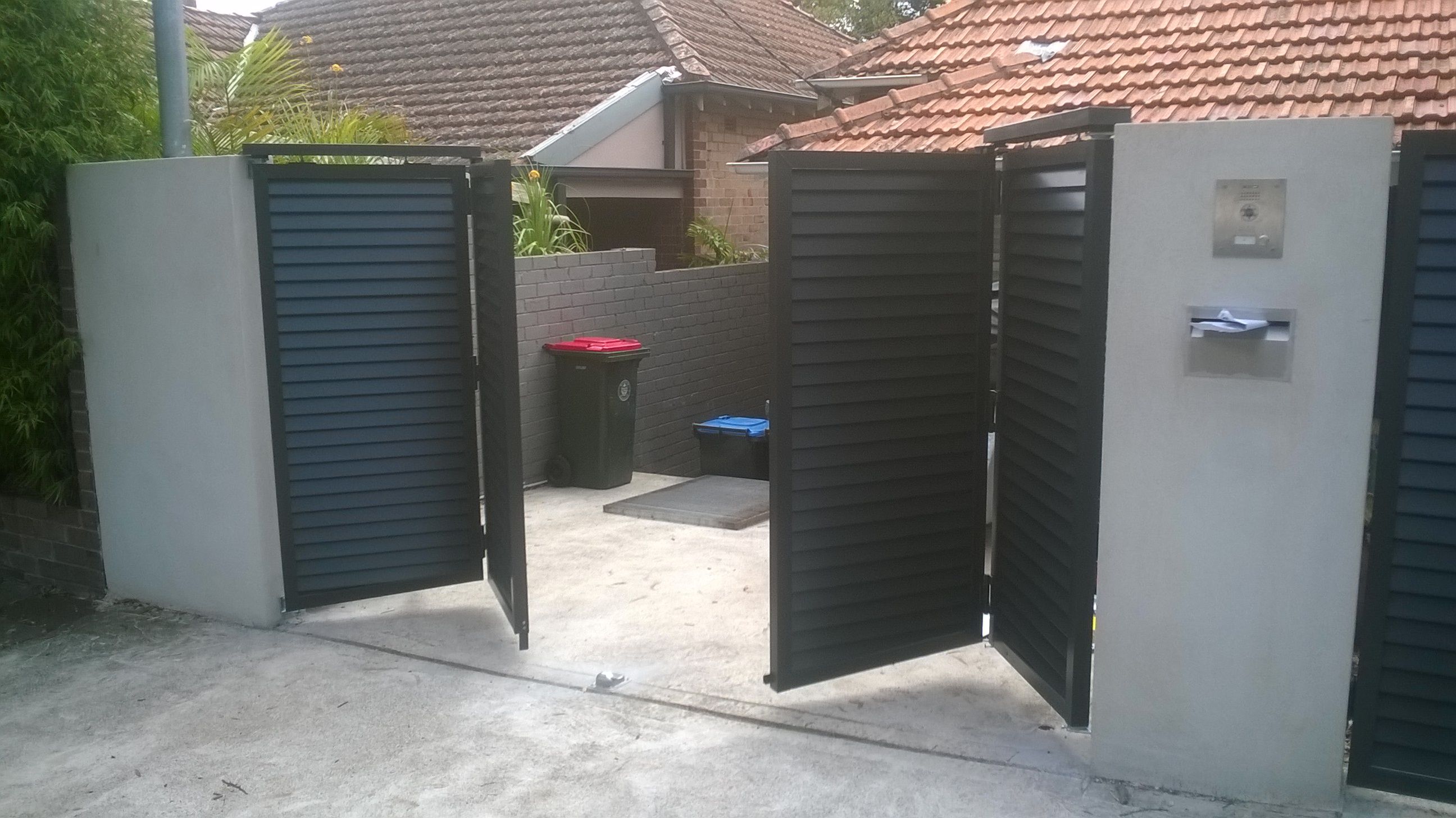 New bi-folding automatic gates. Allows you to have automatic swing ...