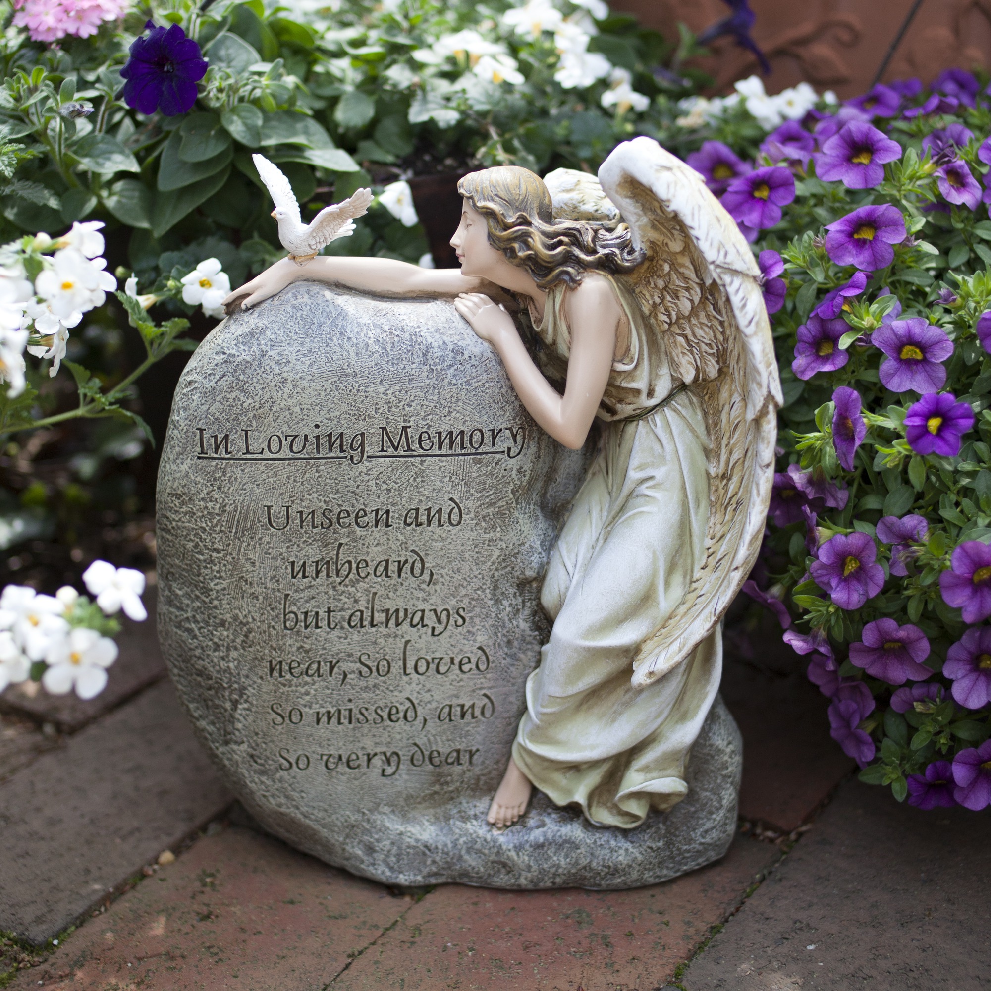 Memorial Angel Garden Figure | The Catholic Company