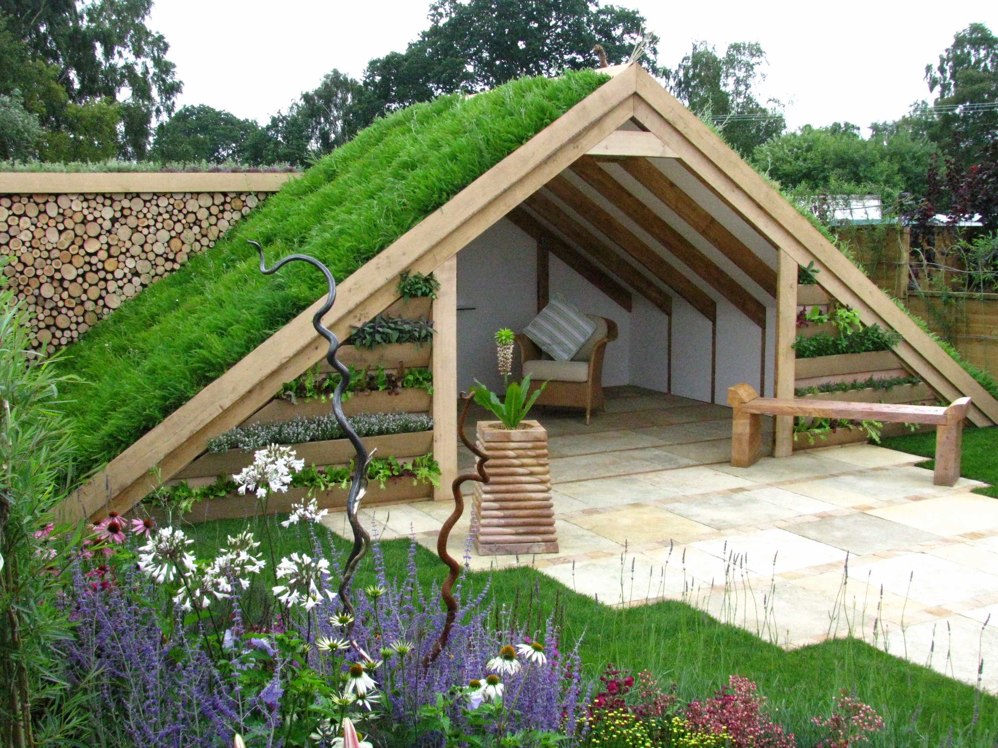 Garden Hut Design Awesome Custom Made Rustic Dome Roof Cedar Pergola ...