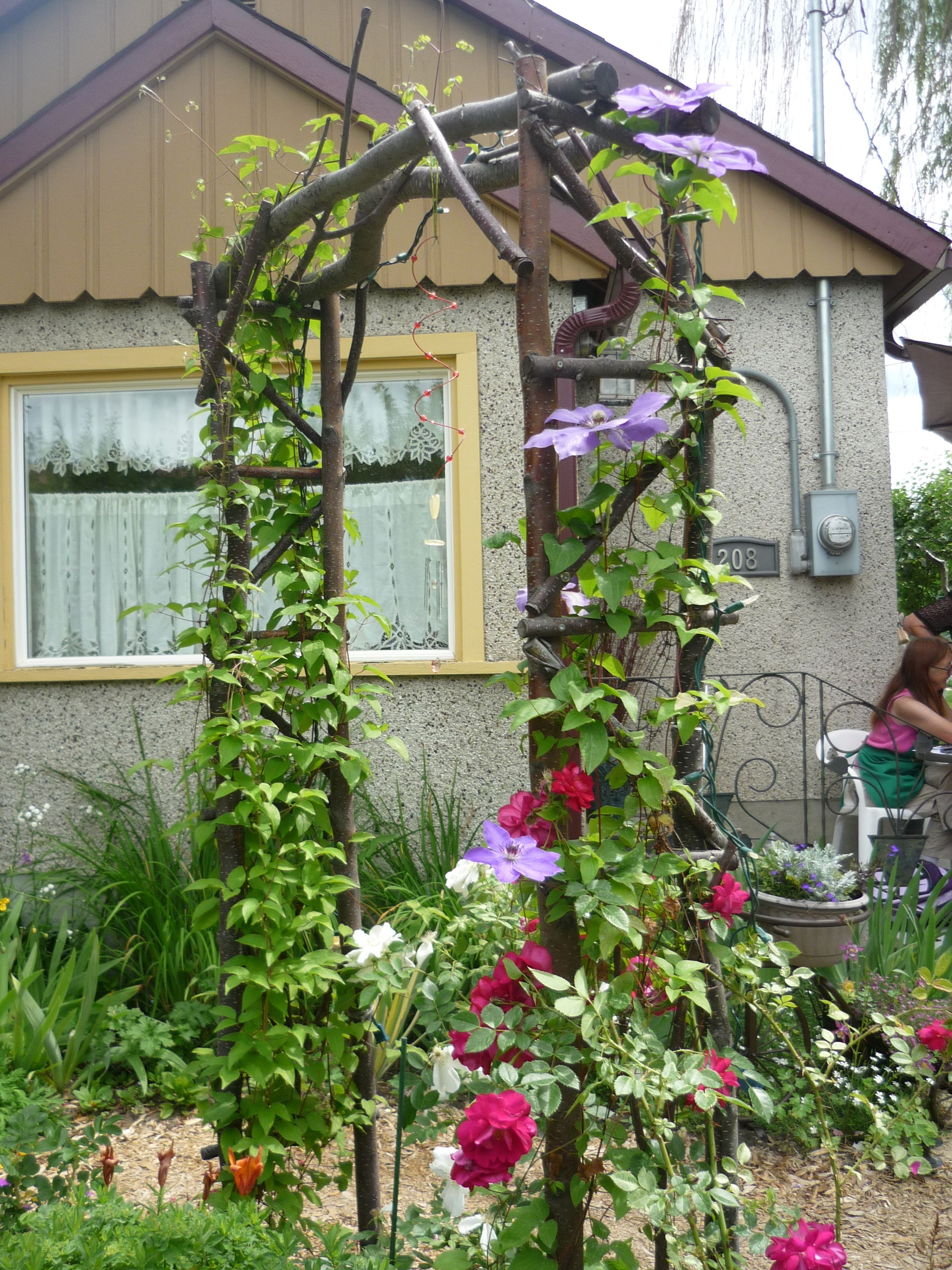 Rustic archway (seen on garden tour) | Water, Water Every Where ...