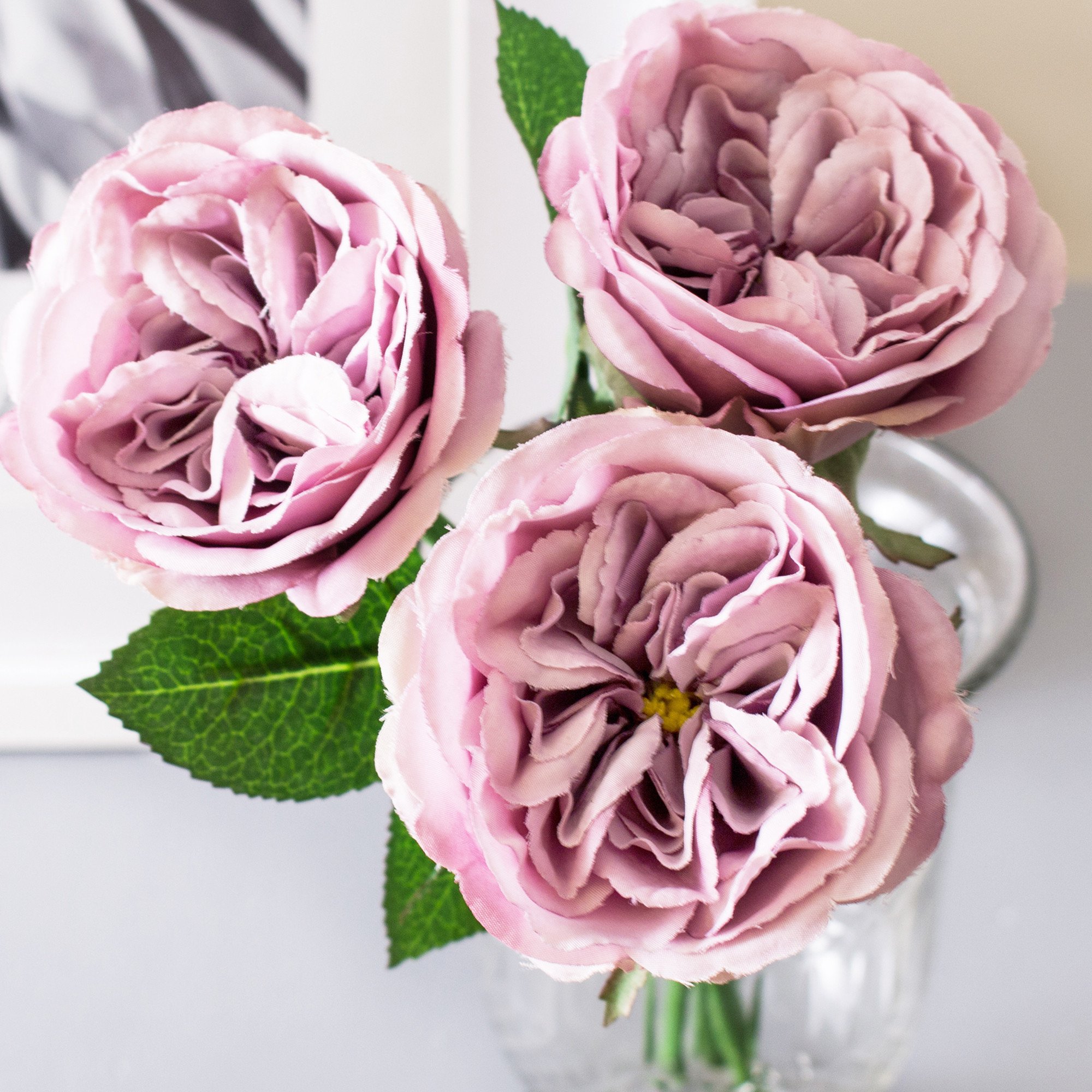 1pc Purple Garden Rose A-grade Silk Flower - Lana Byanca Floral