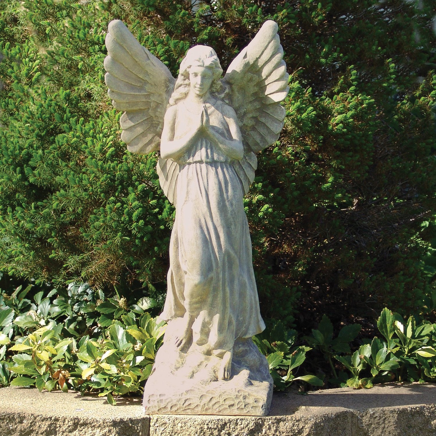 Amazon.com : Sculptural Gardens 23-Inch Guardian Angel Statuary ...