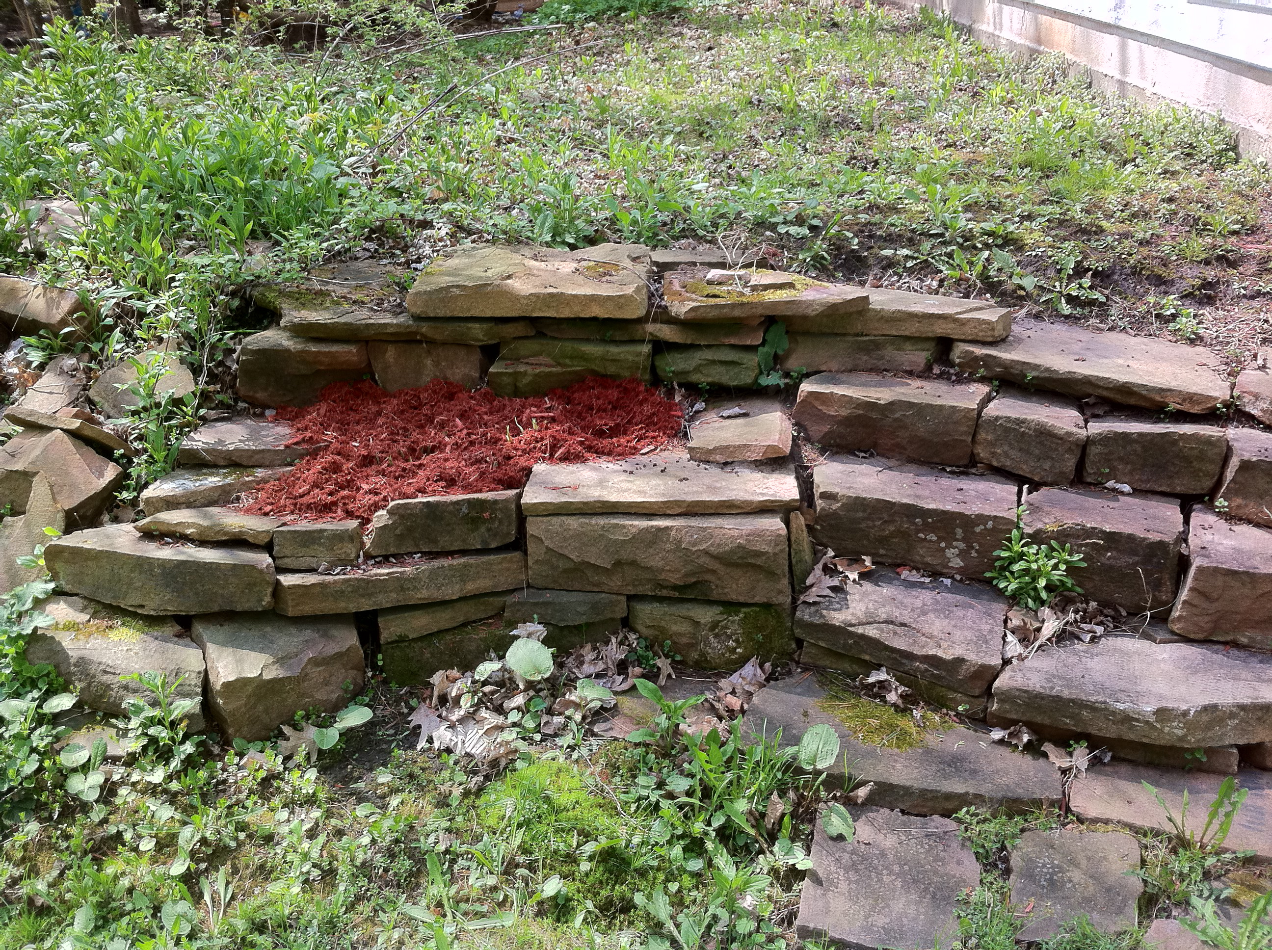 Hasta garden/stone wall. » Fixing Adam's House