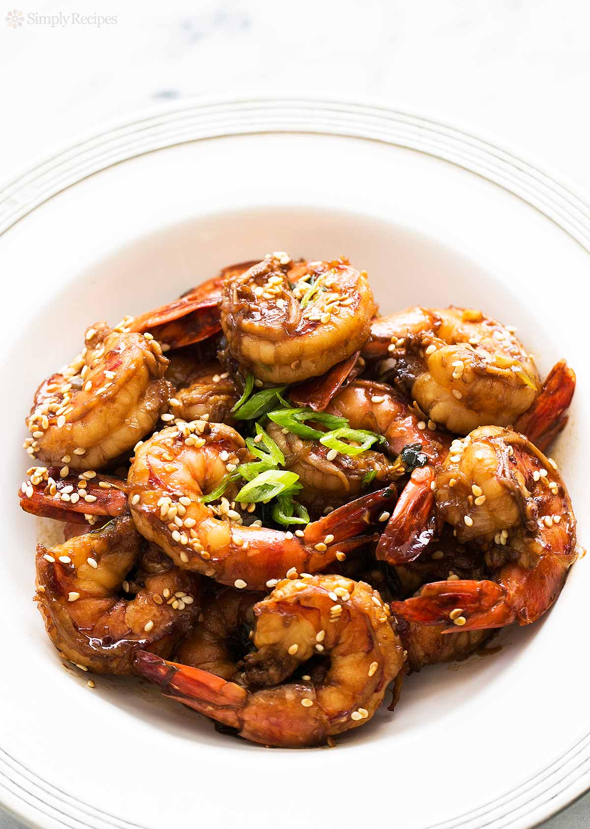 Ginger Sesame Garlic Shrimp Recipe | SimplyRecipes.com