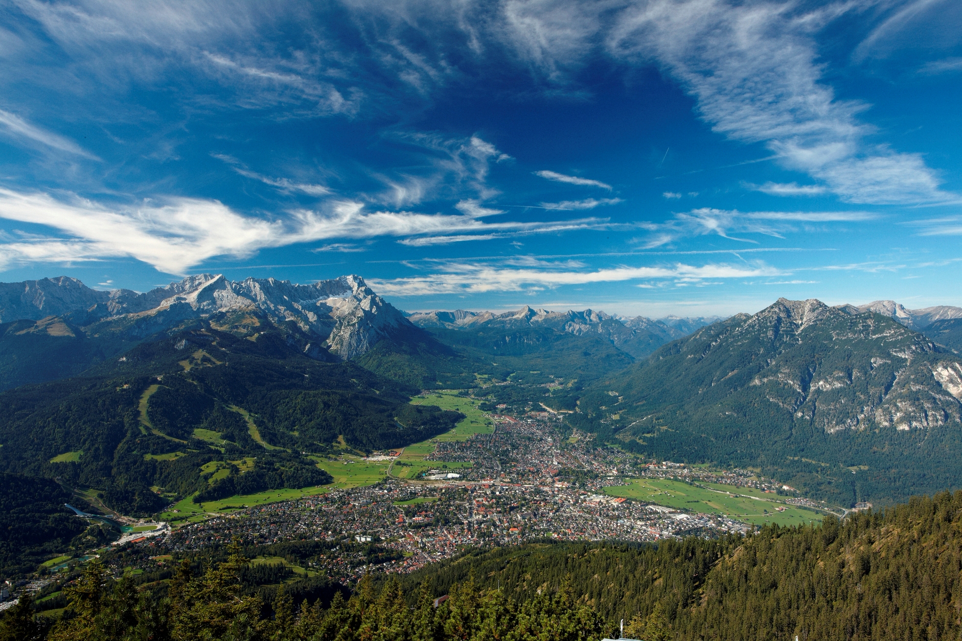 BERGFEX: Panoramic map Garmisch-Partenkirchen: Map Garmisch ...