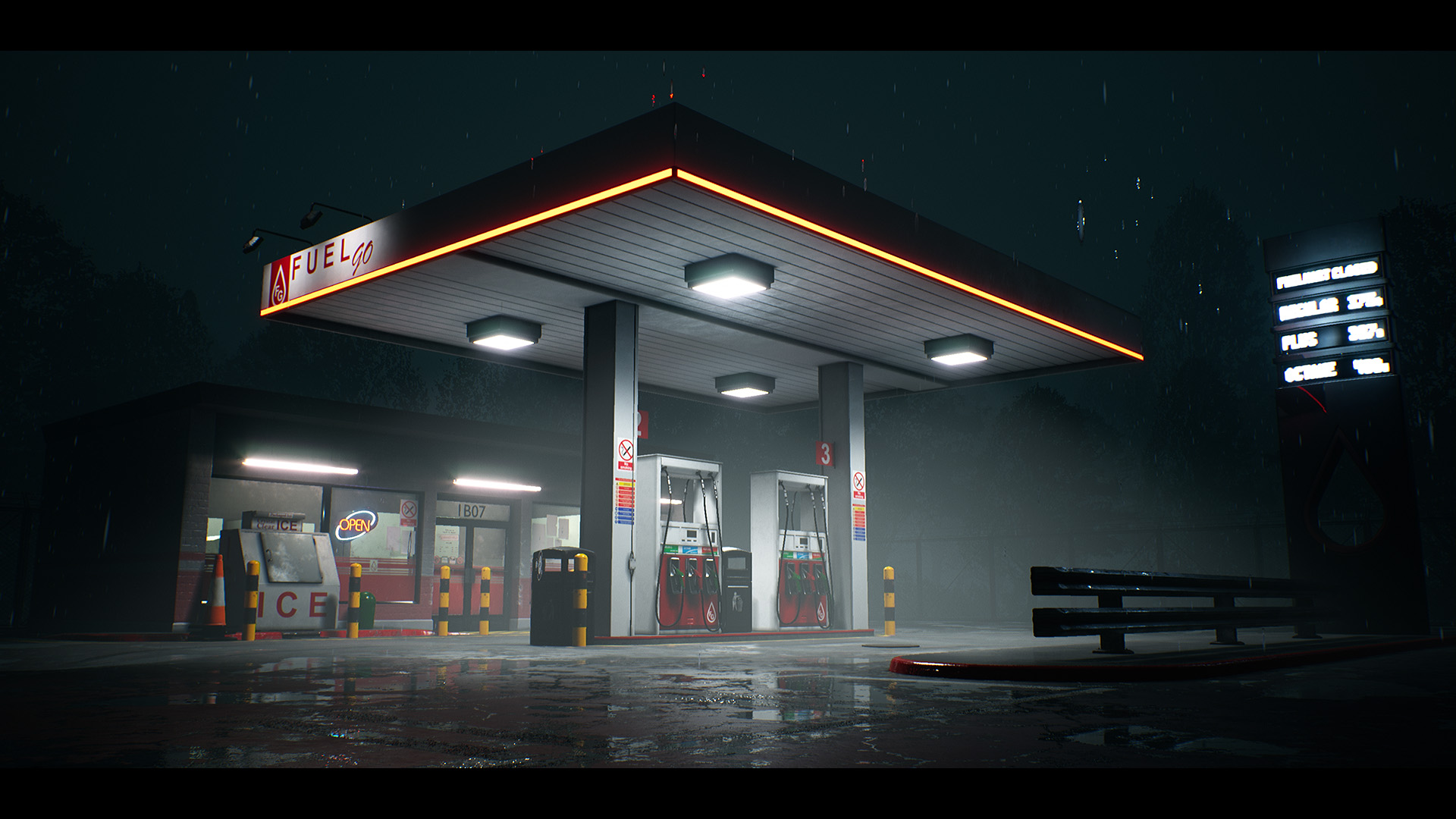 Atmospheric Gas Station by Switchboard in Environments - UE4 Marketplace