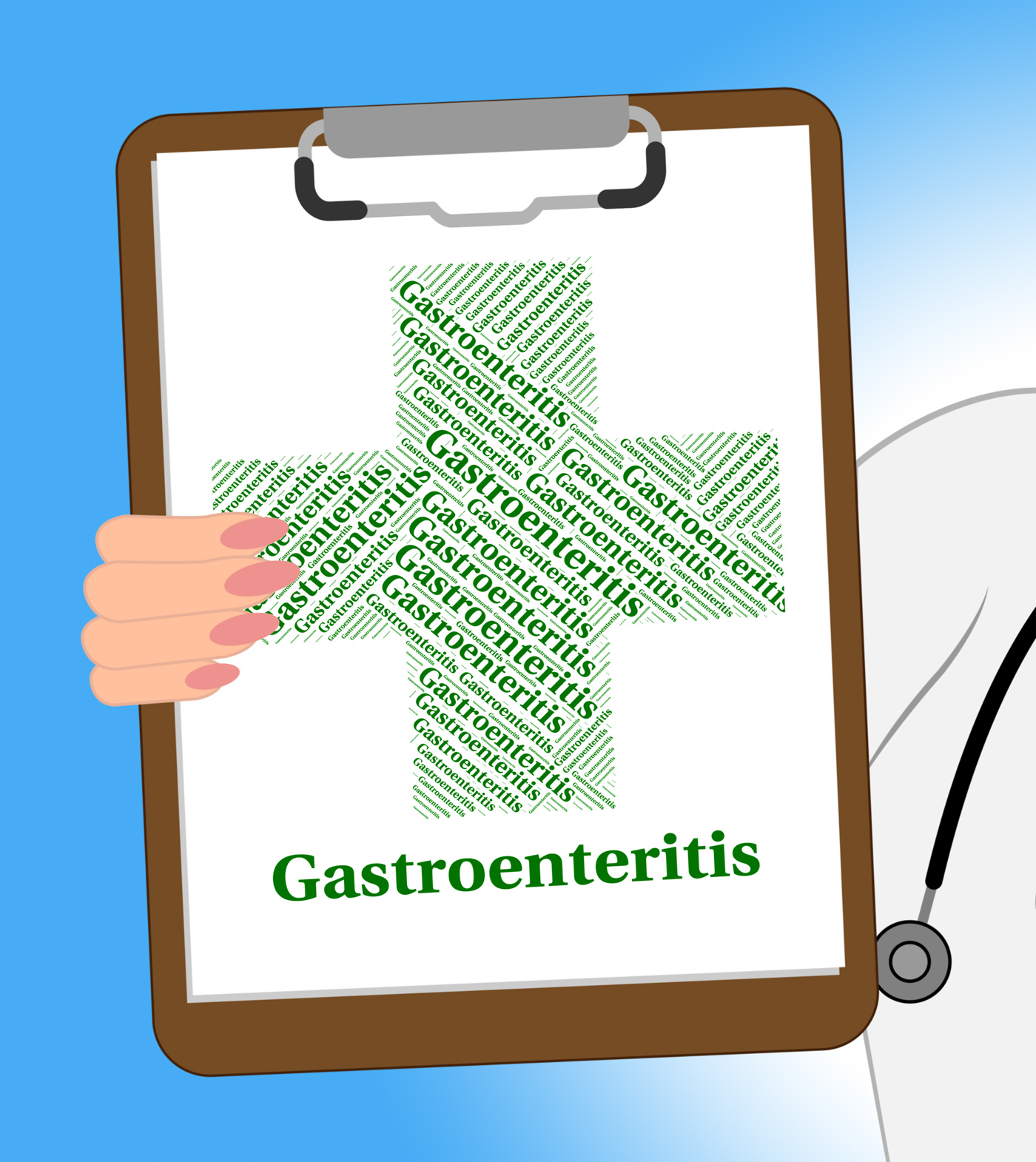 Gastroenteritis illness shows cystic fibrosis and ailment photo