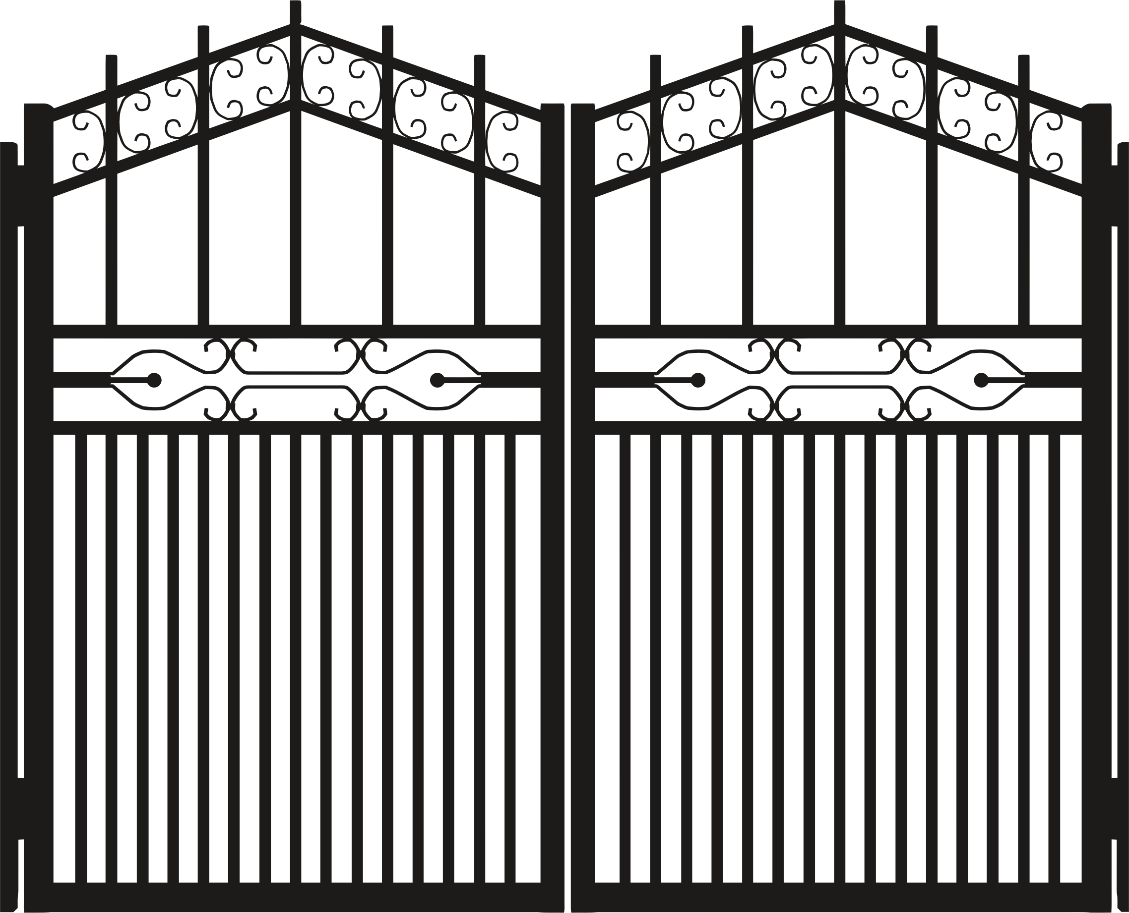 Iron Gate Silhouette Icons PNG - Free PNG and Icons Downloads