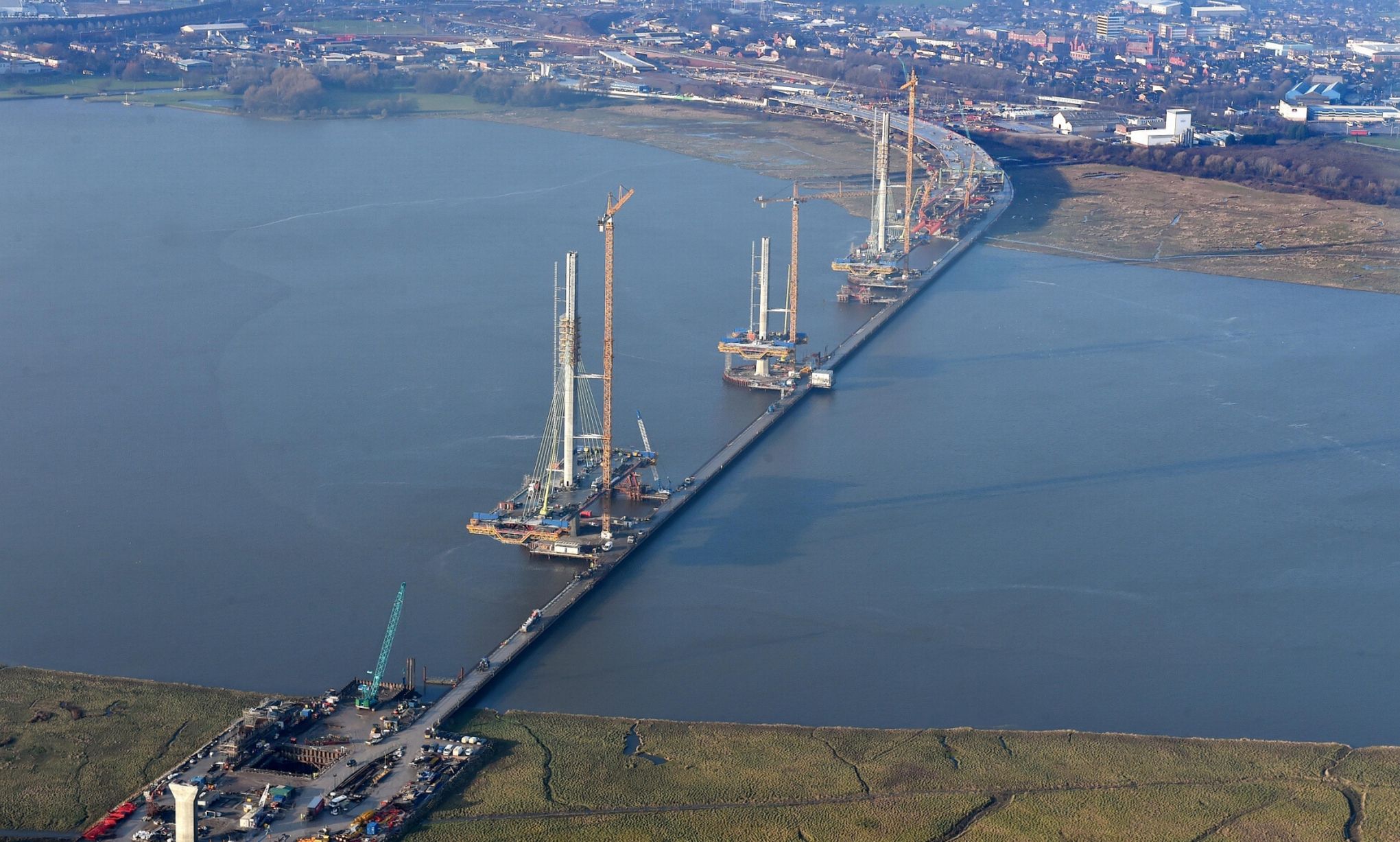 Mersey Gateway bridge-building machine ends run | Construction Enquirer
