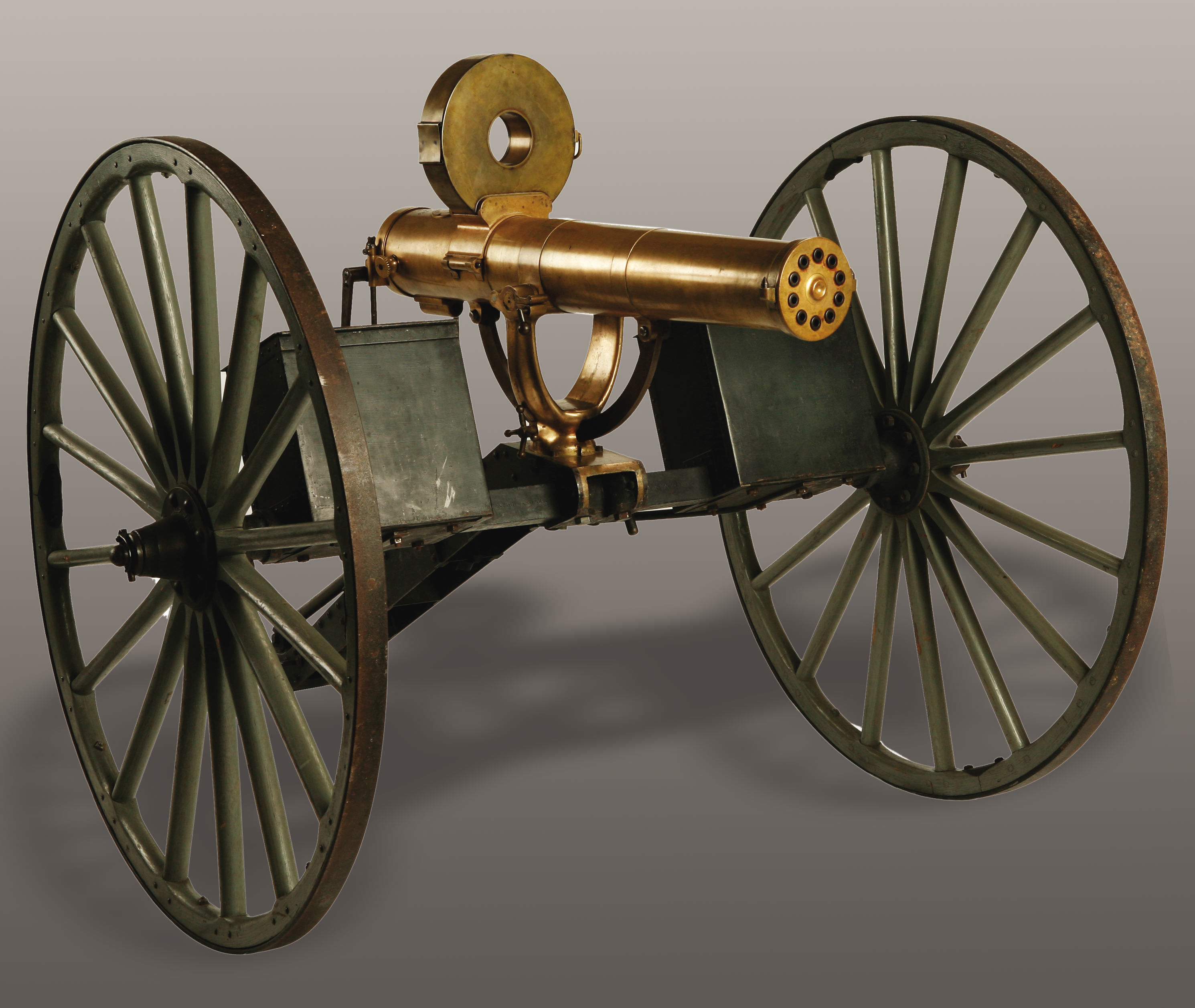 Private Collector Gets New All-Metal Gatling Gun Field Carriage ...