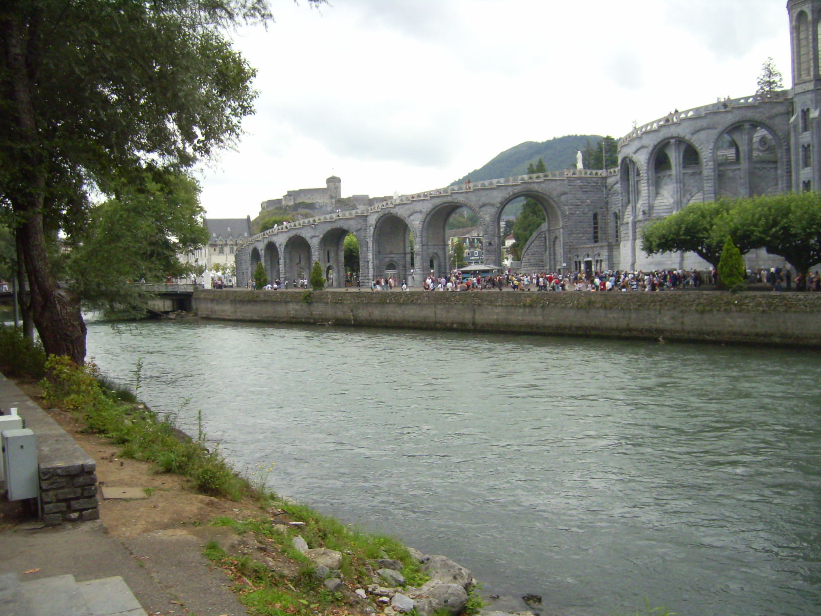 Gave de Pau river (Lourdes), Arch, Canal, France, Gave, HQ Photo