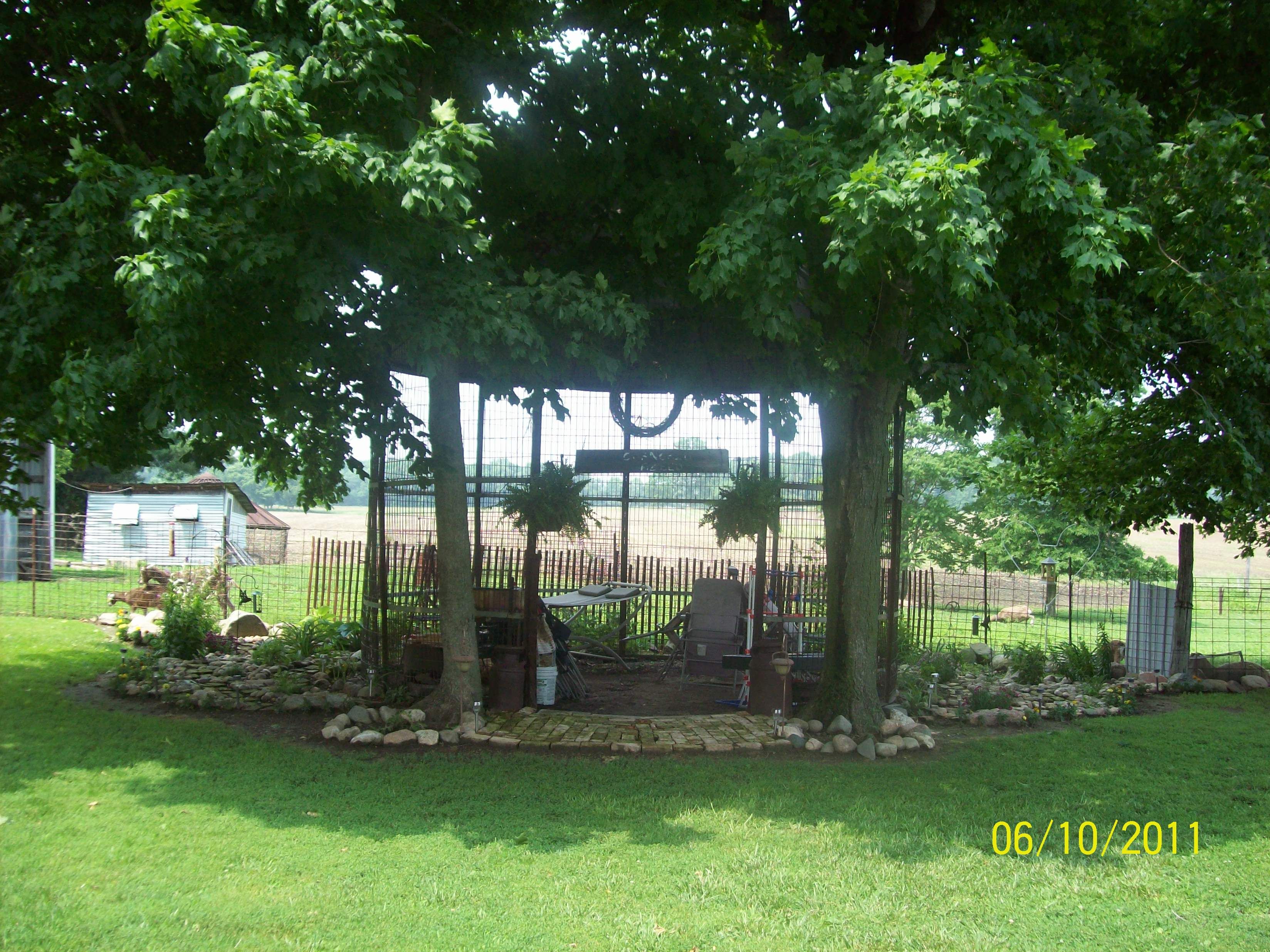 Saw this idea in a backyard magazine. It's a gazebo made from a ...