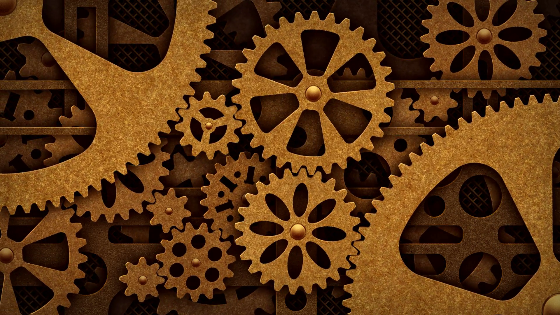 Steampunk Rotation of the Gears Motion Background - Videoblocks