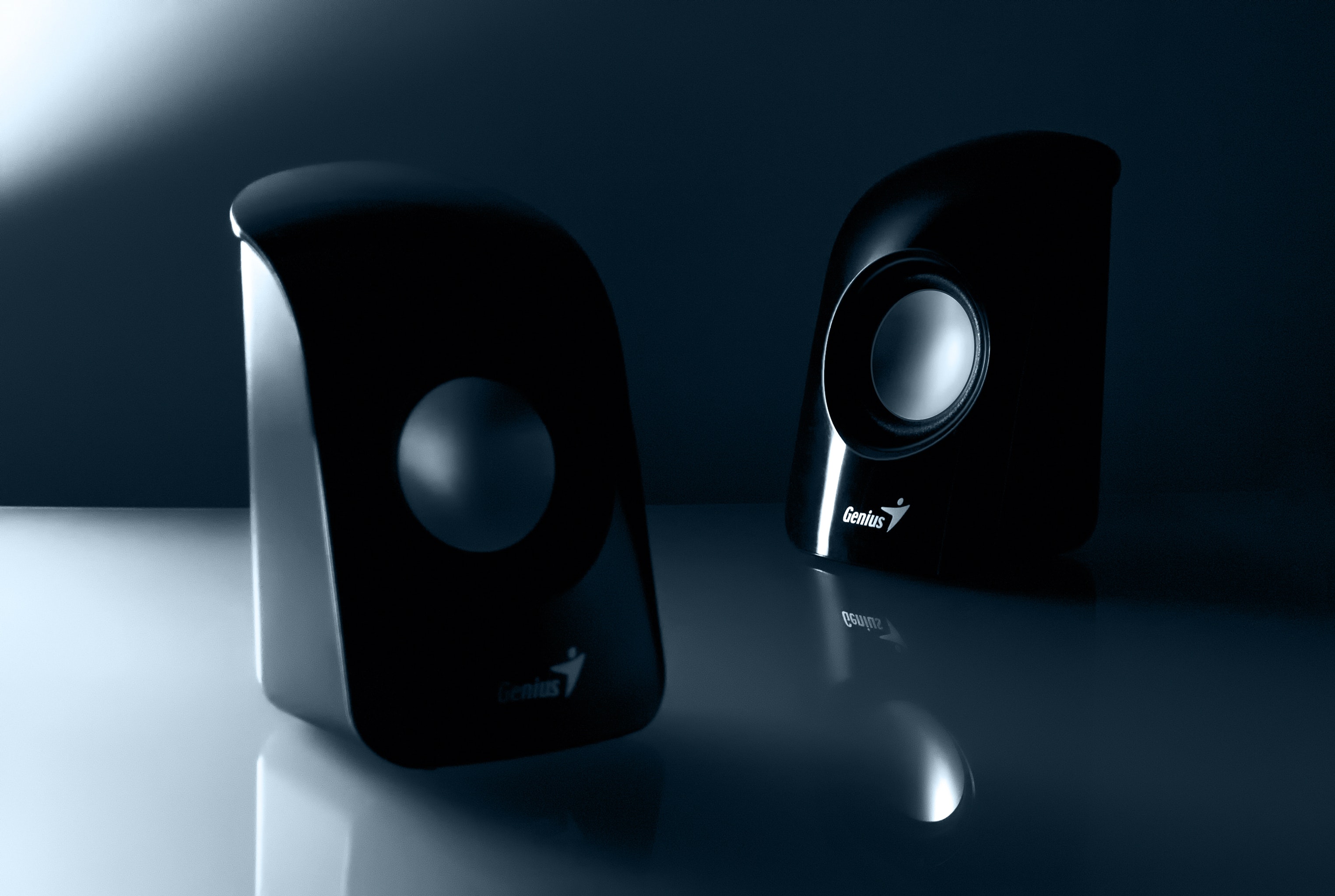 Genius Black Multimedia Speaker, Accessories, Audio, Black, Color, HQ Photo