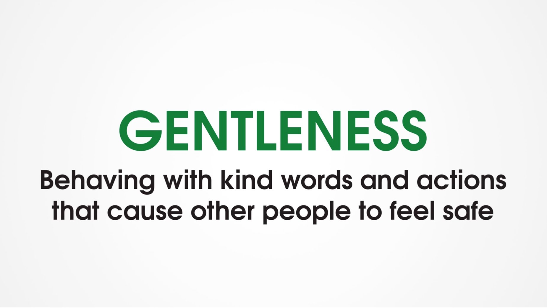P5) Gentleness - Character Trades. Character education to teach ...