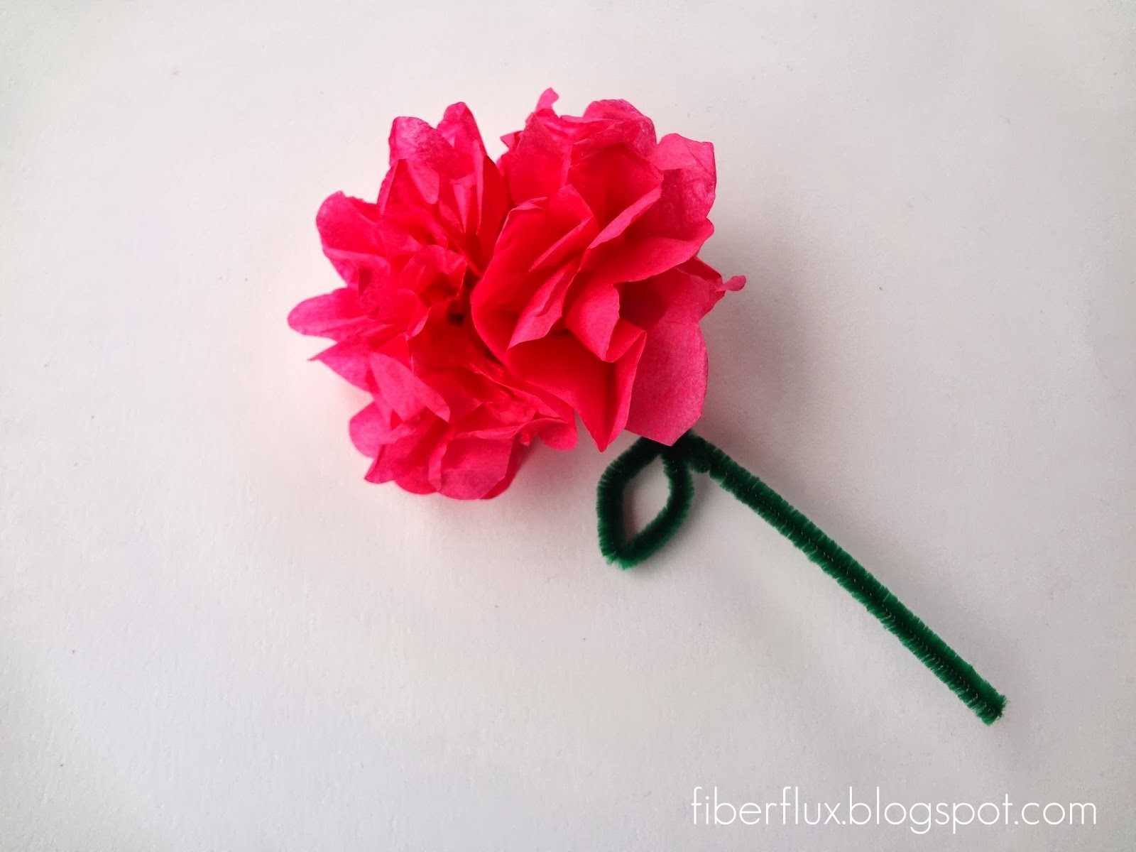 Fiber Flux: Tissue Paper Flowers & A New Cross Stitch Project